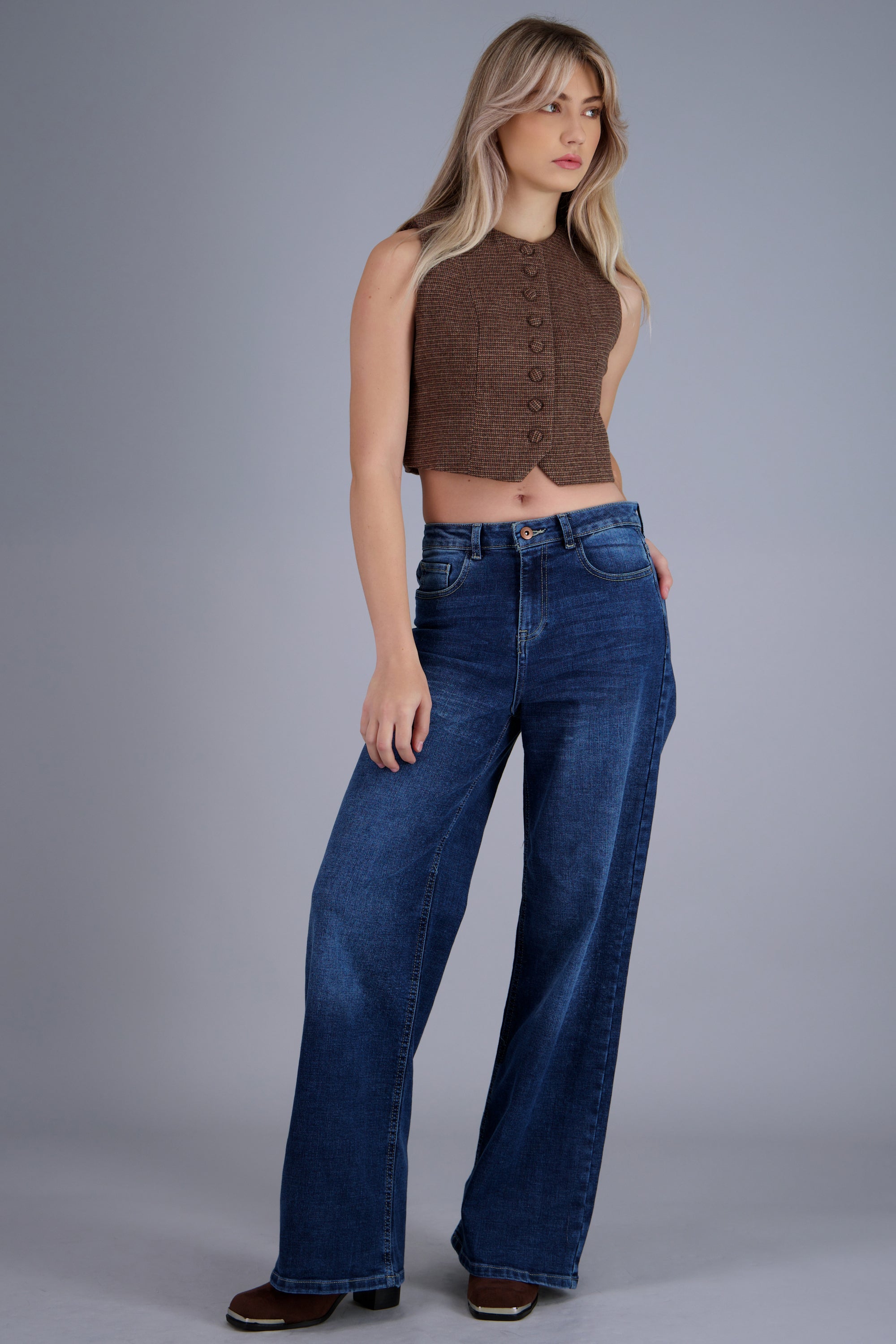 jeans straight fit DARK WASH