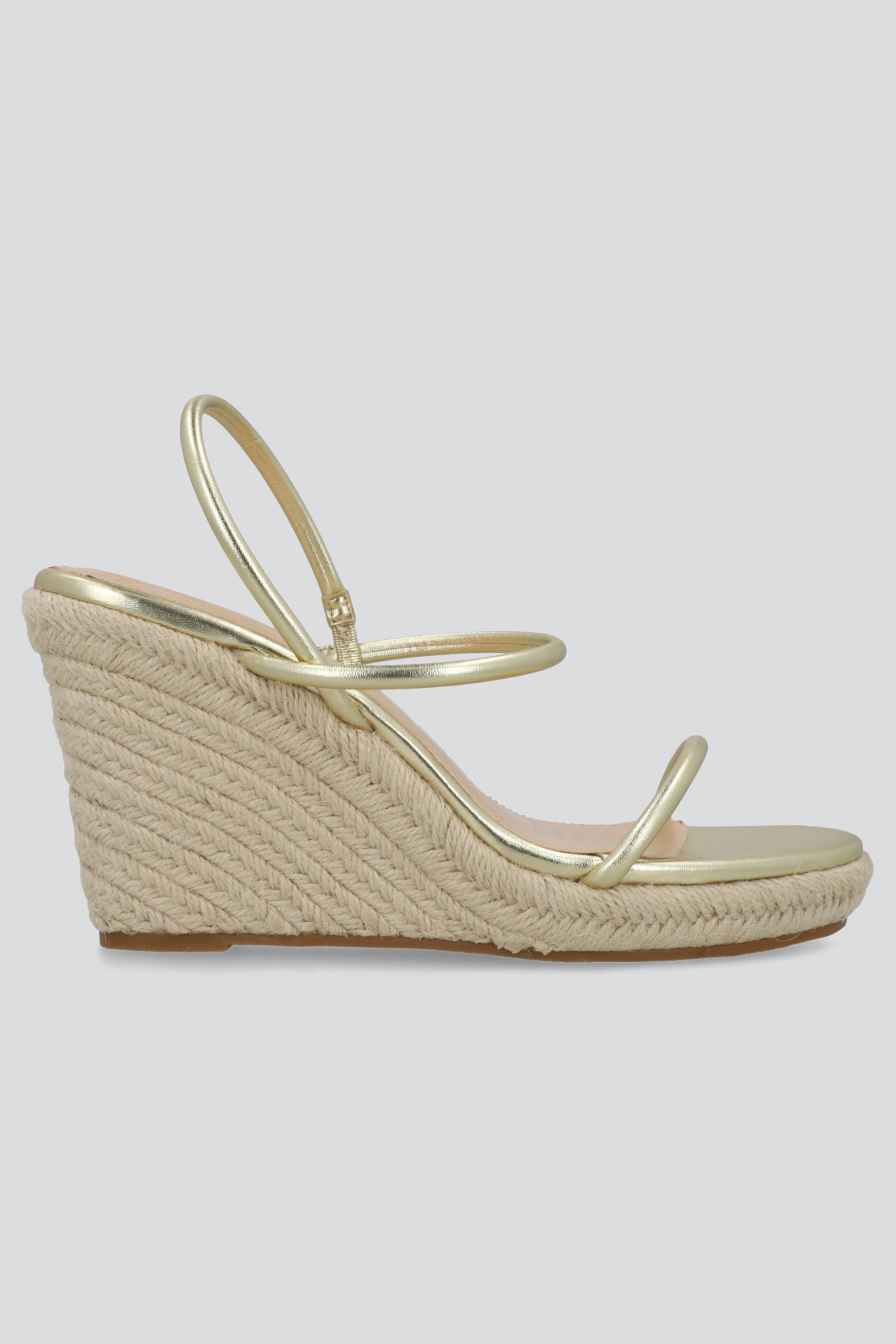 Cuña alta tiras delgadas ORO