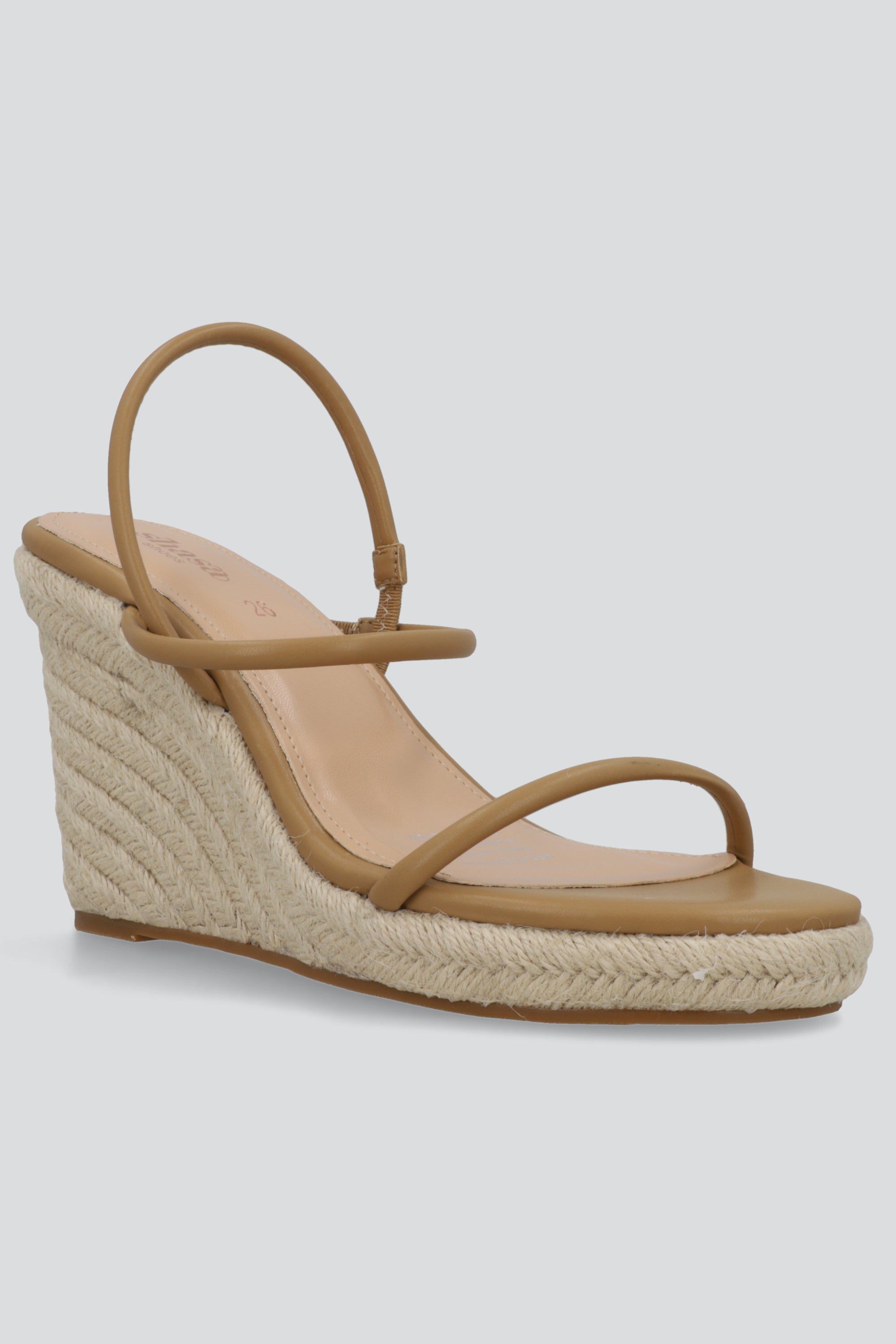 Cuña alta tiras delgadas TAN