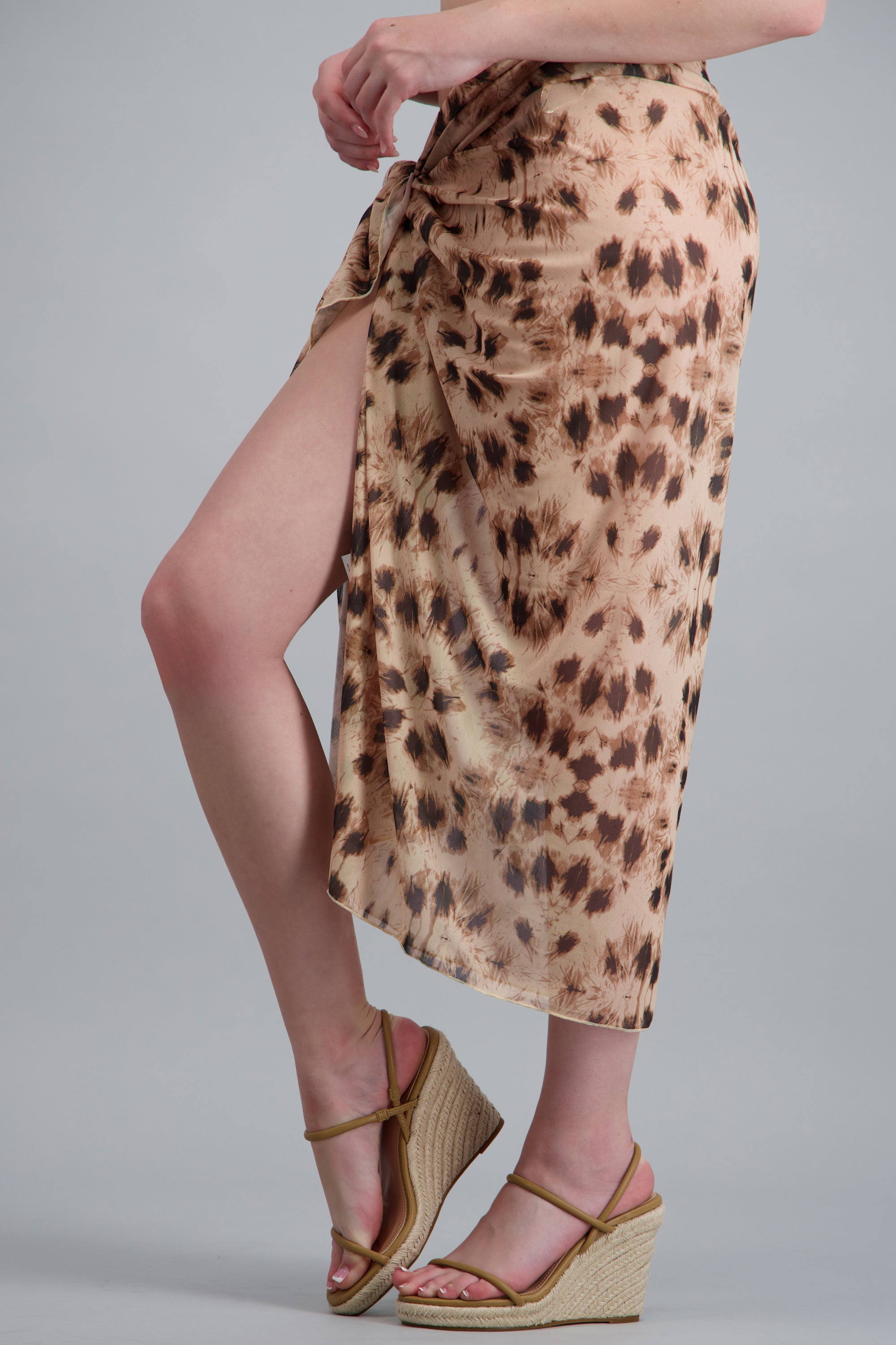 Cuña alta tiras delgadas TAN