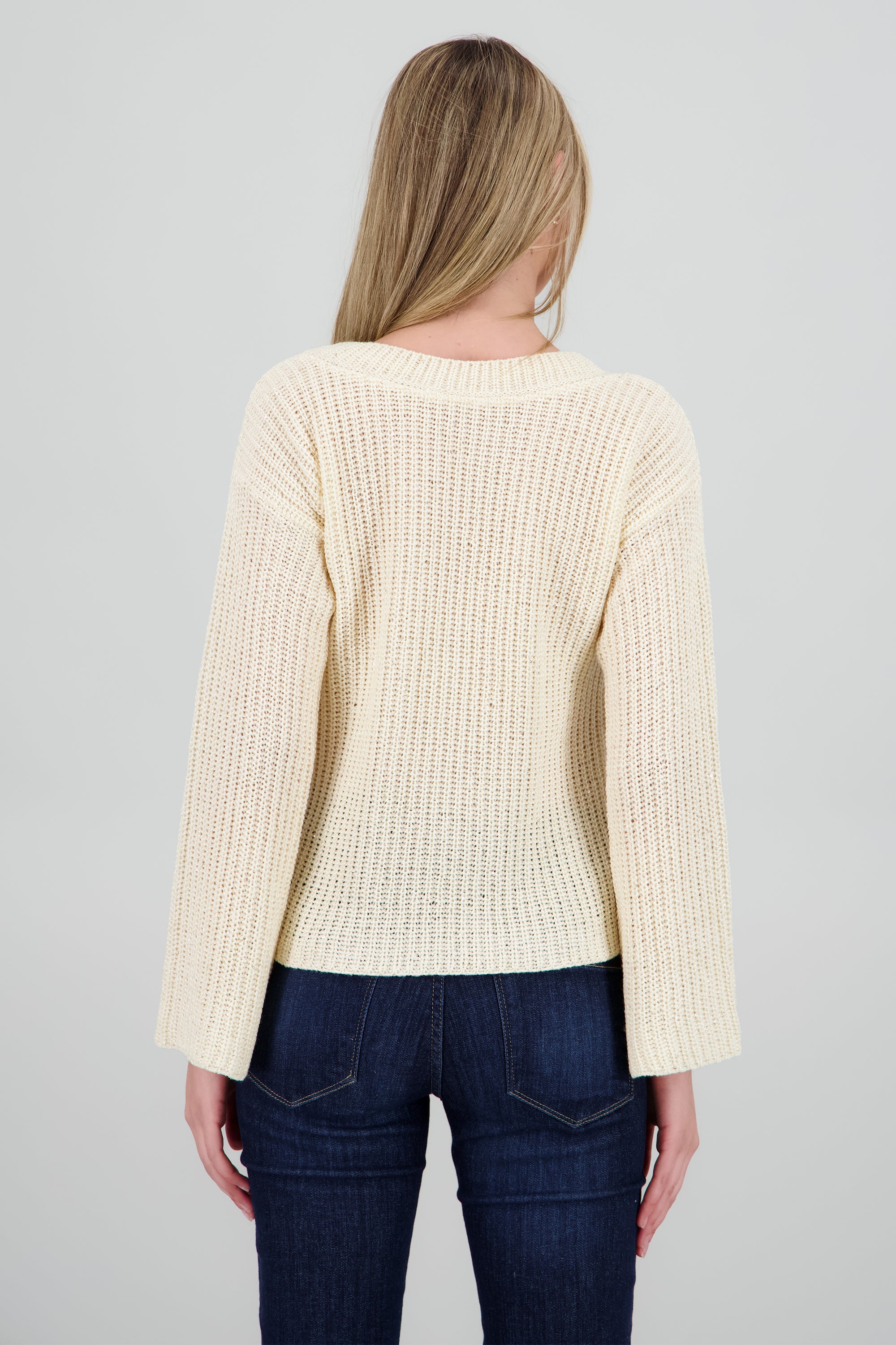 Sueter detalle lentejuela BEIGE