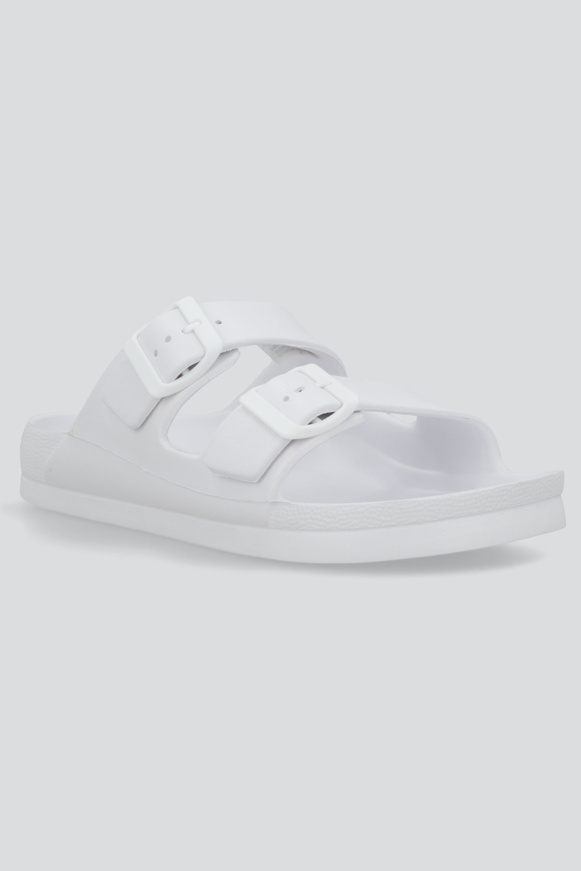 Sandalia eva dos tiras hebilla BLANCO