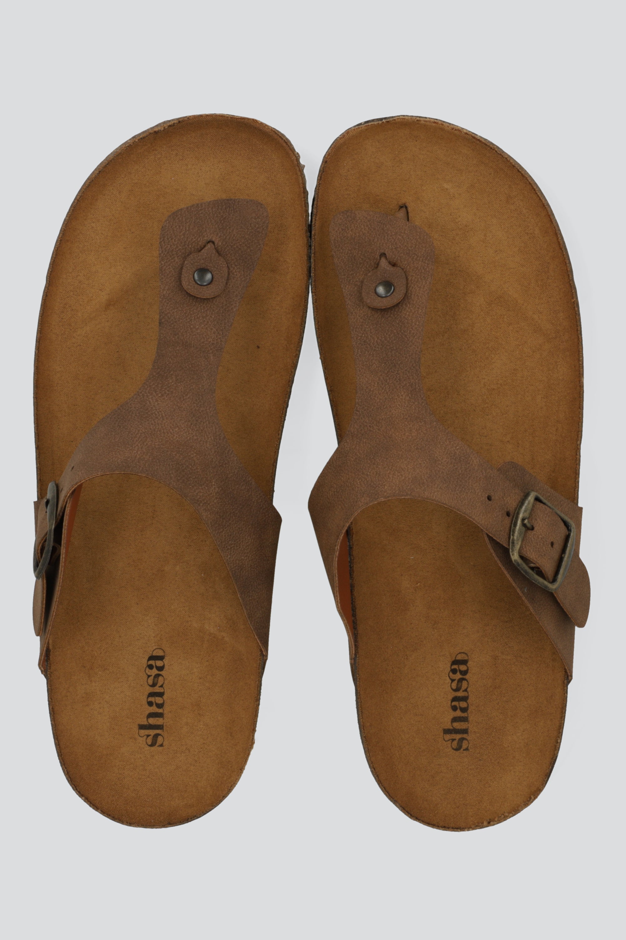 Sandalia plataforma corcho pata de gallo CAFE