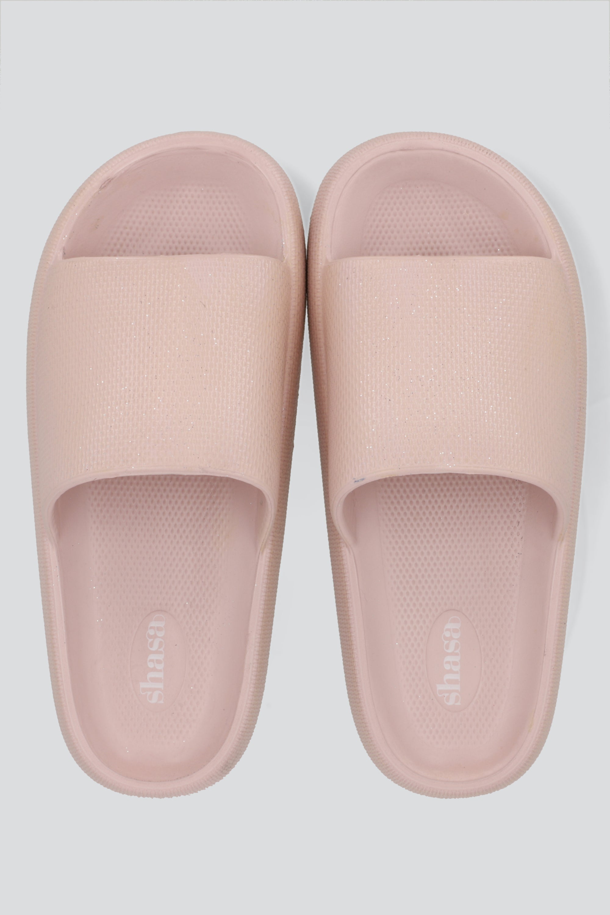 Sandalia slide eva metalizada ROSA