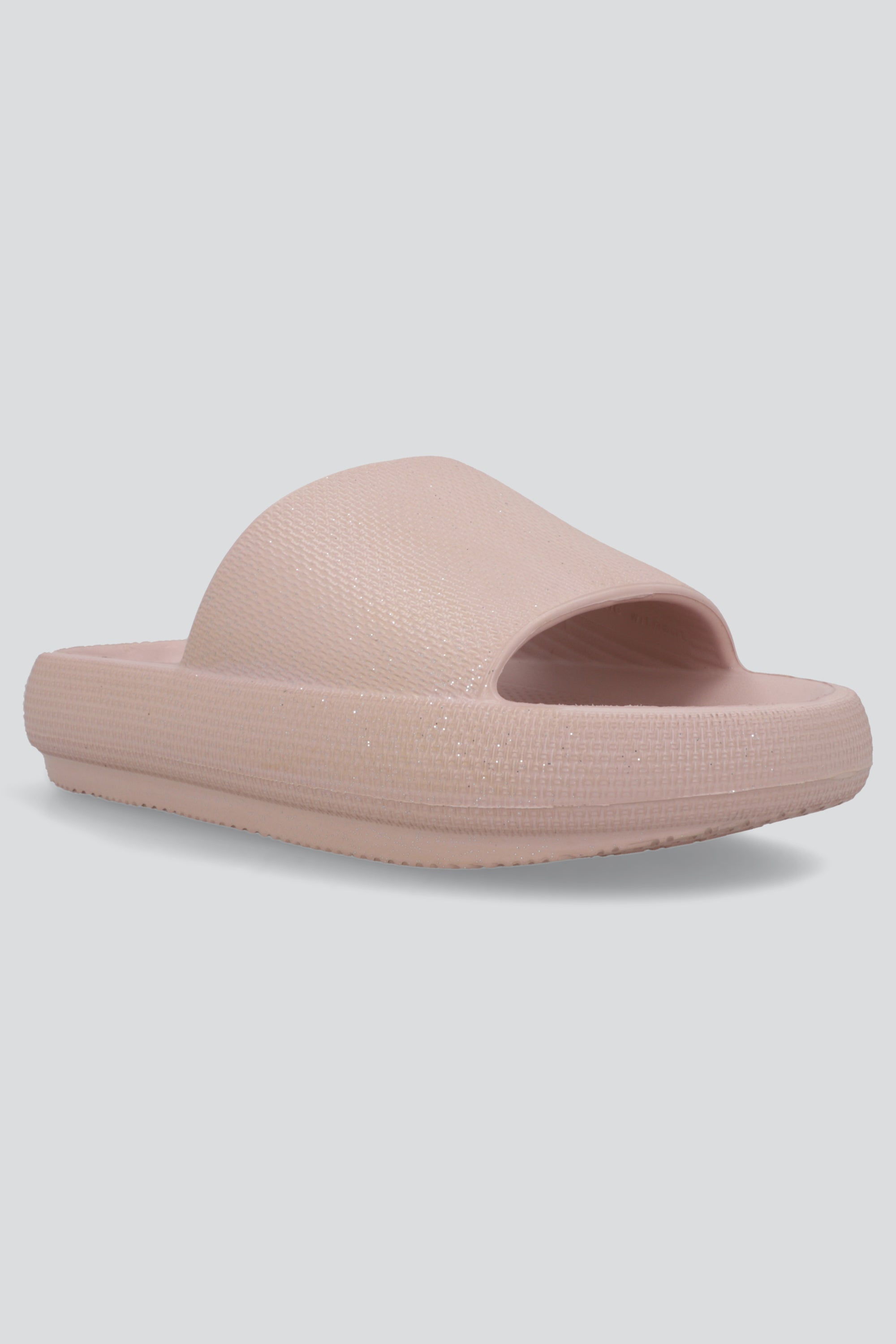 Sandalia slide eva metalizada ROSA