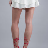 Tacon flores tul lace up