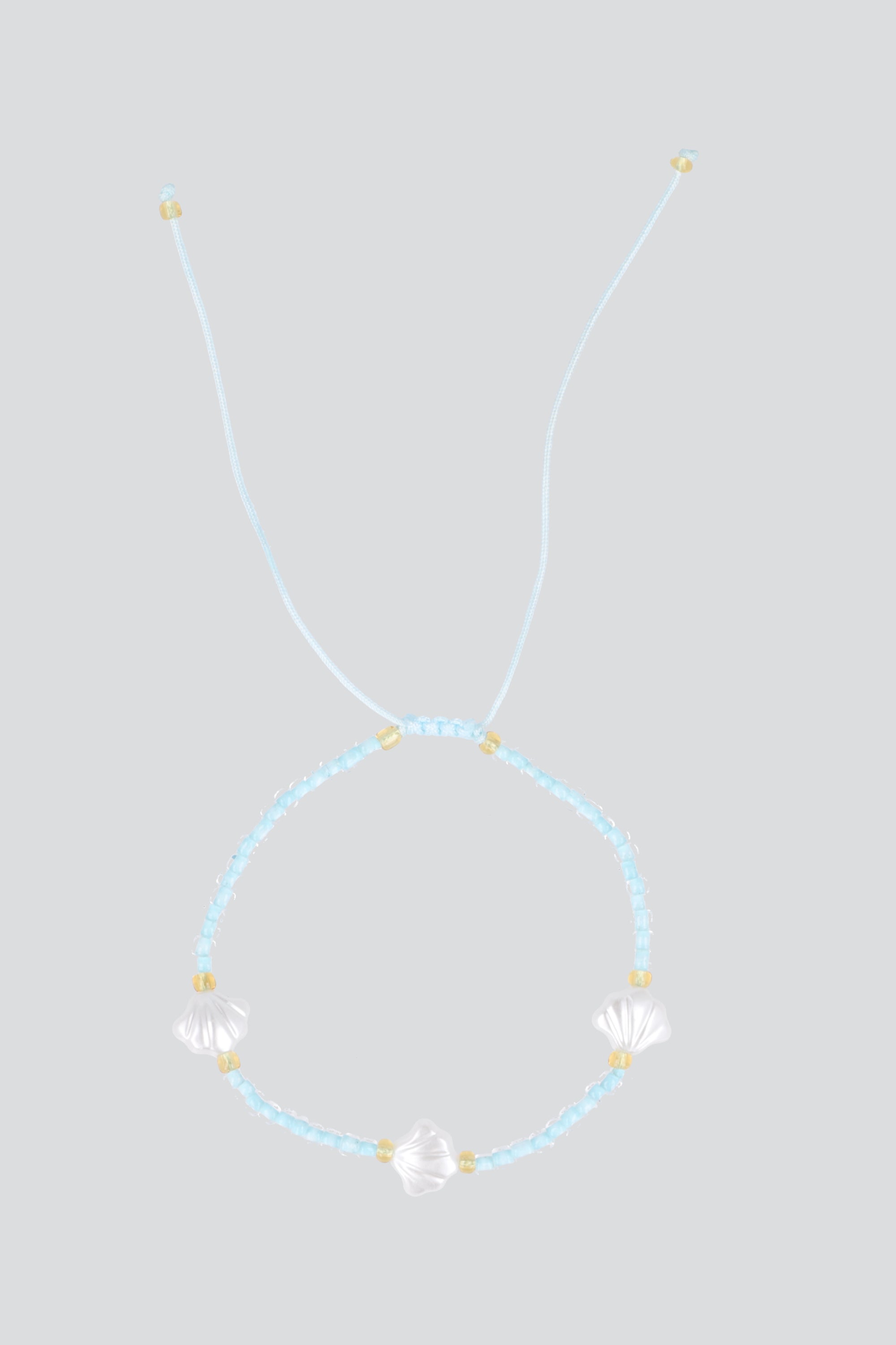 Anklet beads mini conchitas MENTA