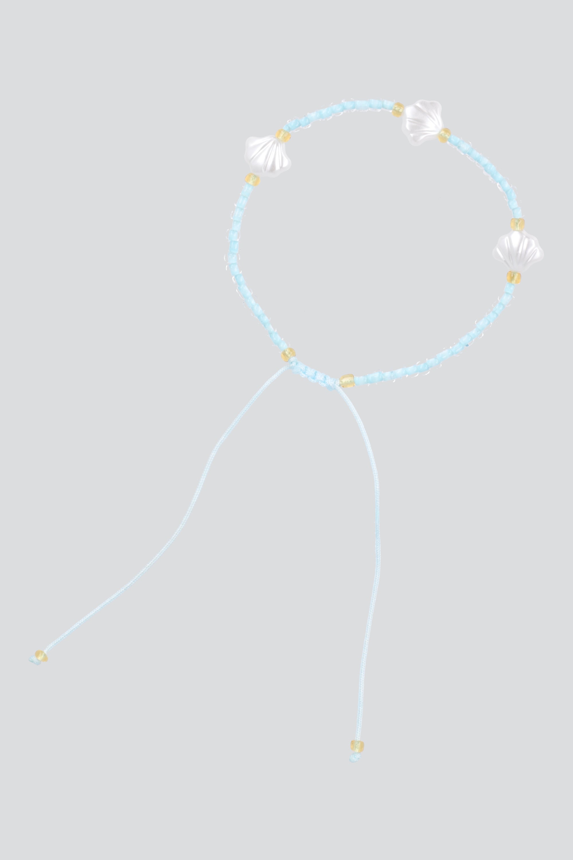 Anklet beads mini conchitas MENTA