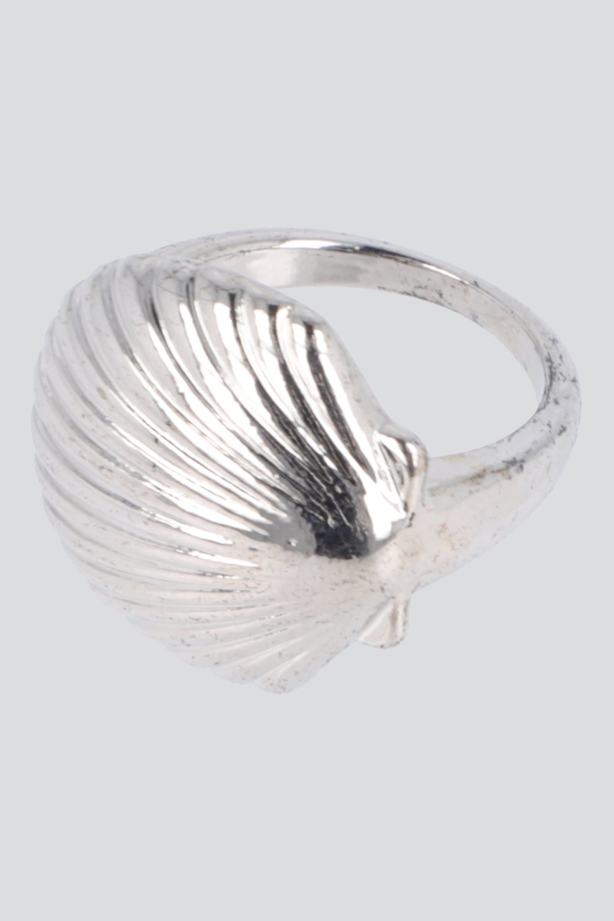 Anillo concha metal PLATA