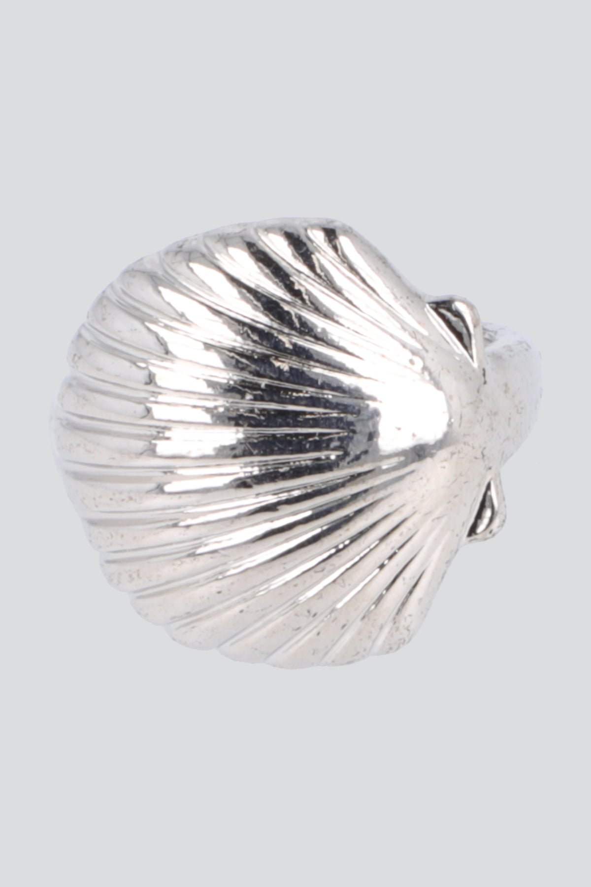 Anillo concha metal PLATA