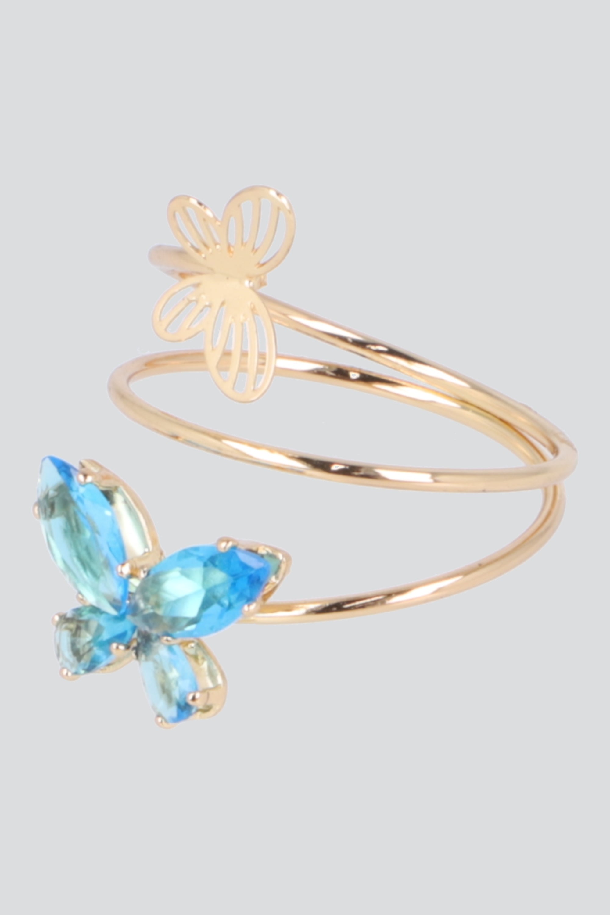 ANILLO TWIST MARIPOSA COLOR AZUL