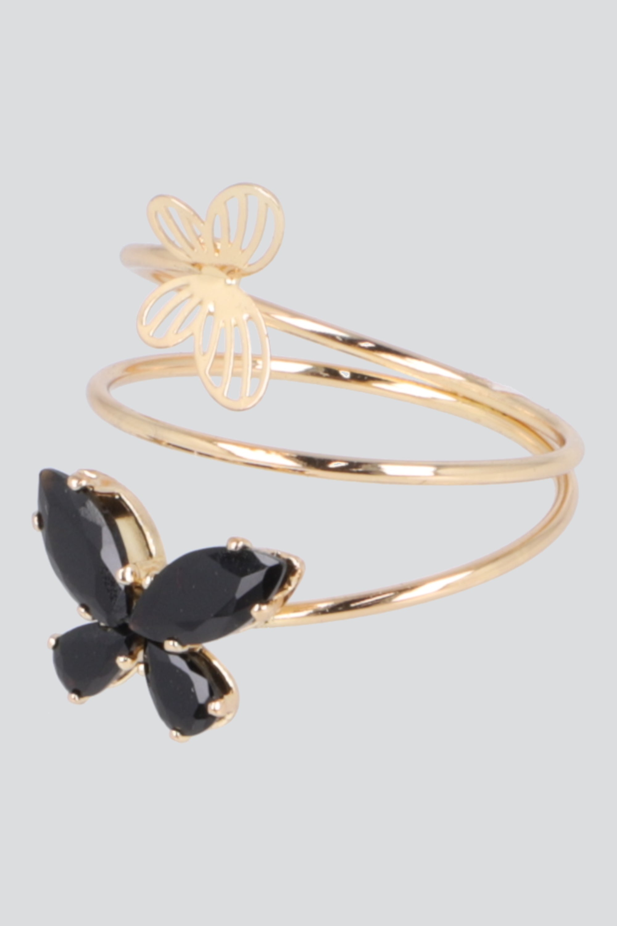 ANILLO TWIST MARIPOSA COLOR NEGRO