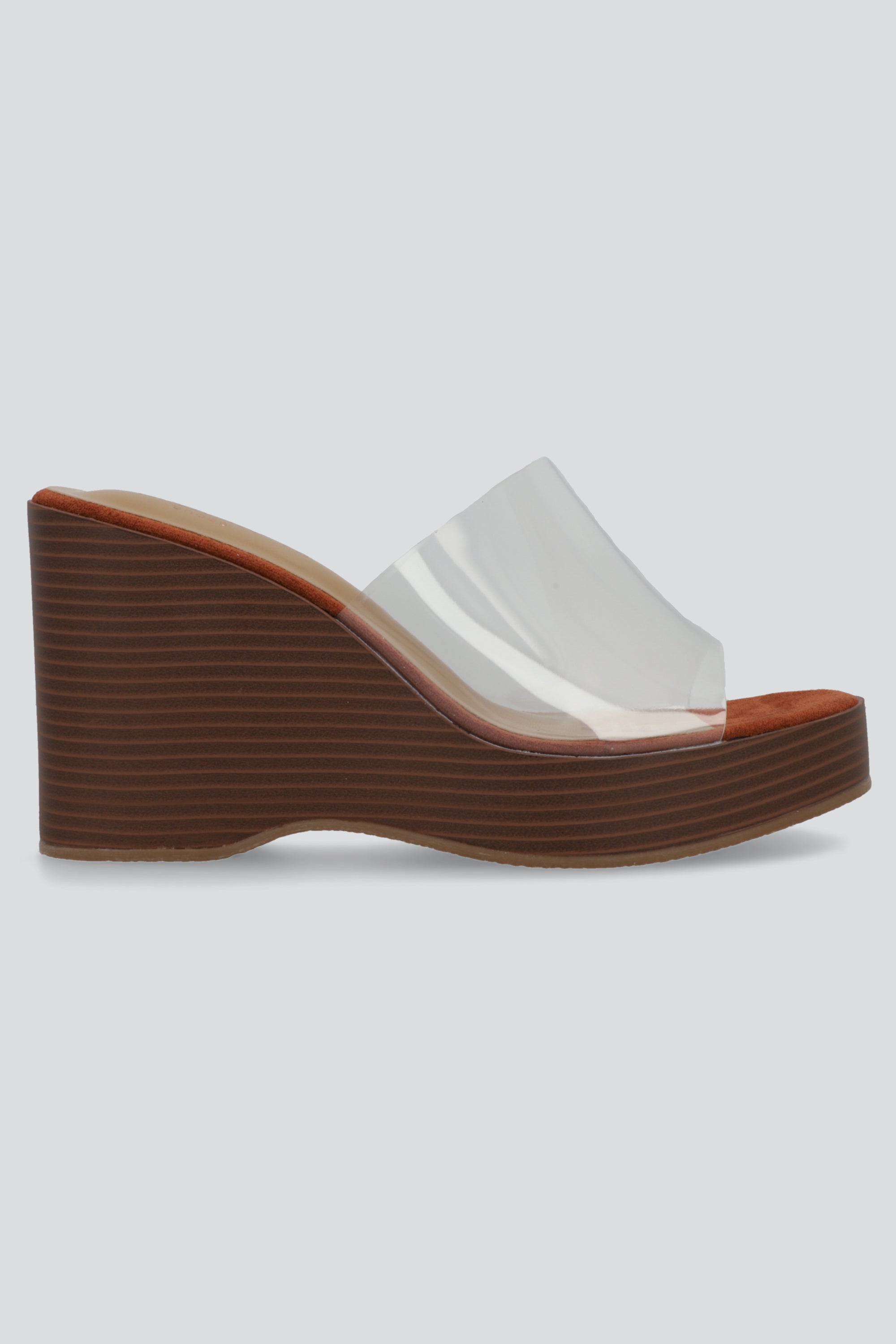 Cuña mula transparente CAFE