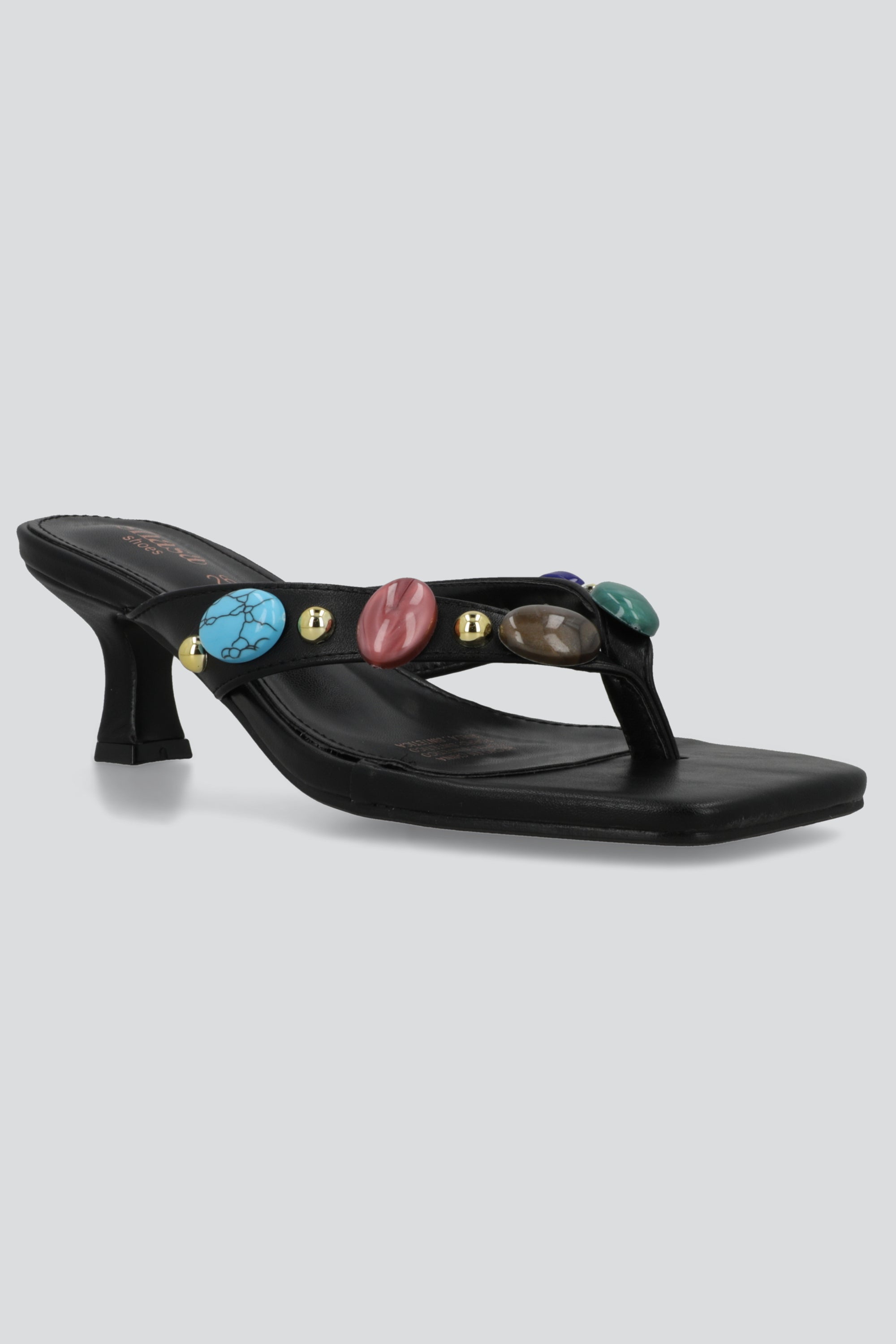Tacon pata de gallo gemas NEGRO