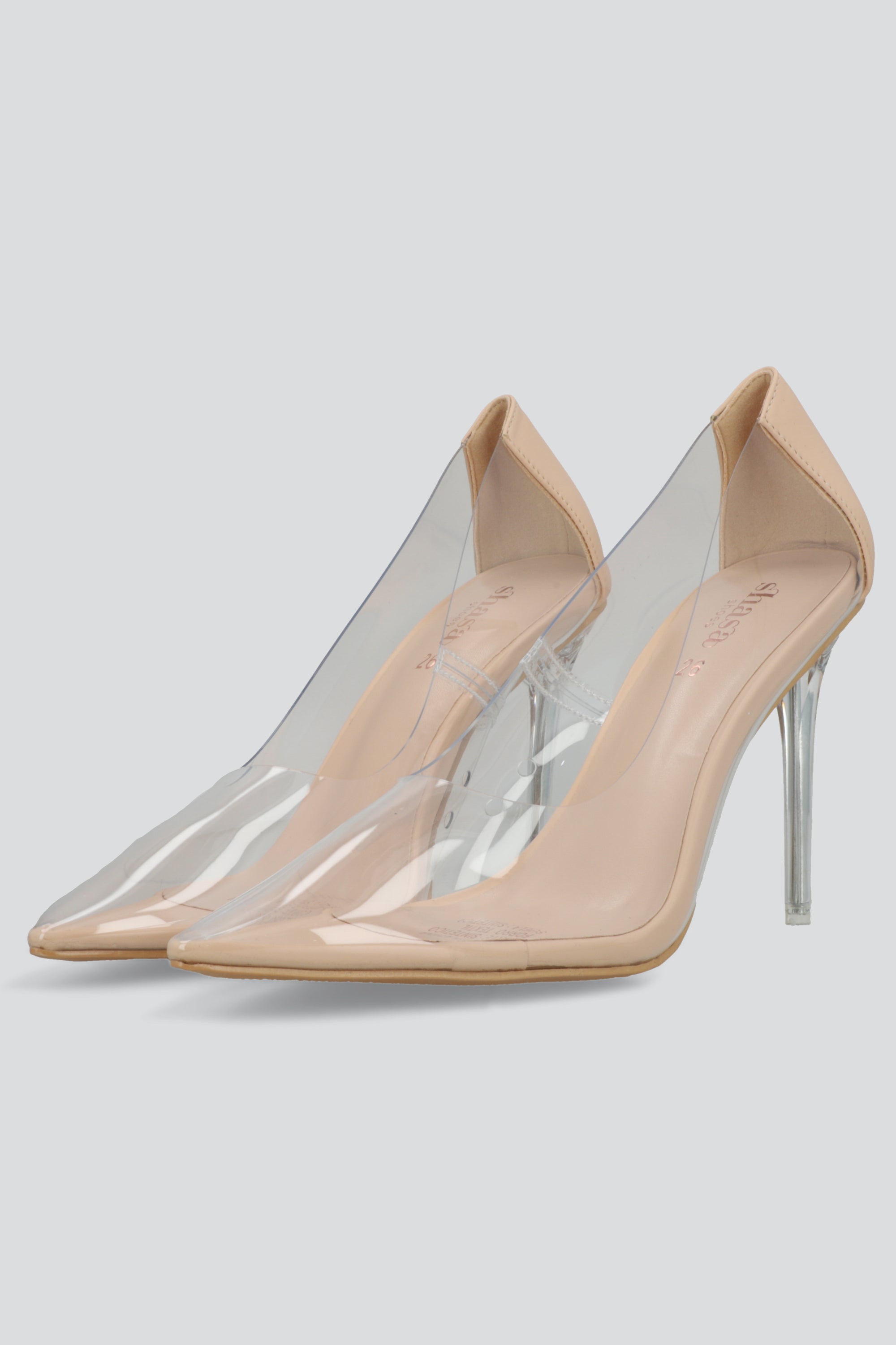 Tacon pointy transparente NUDE