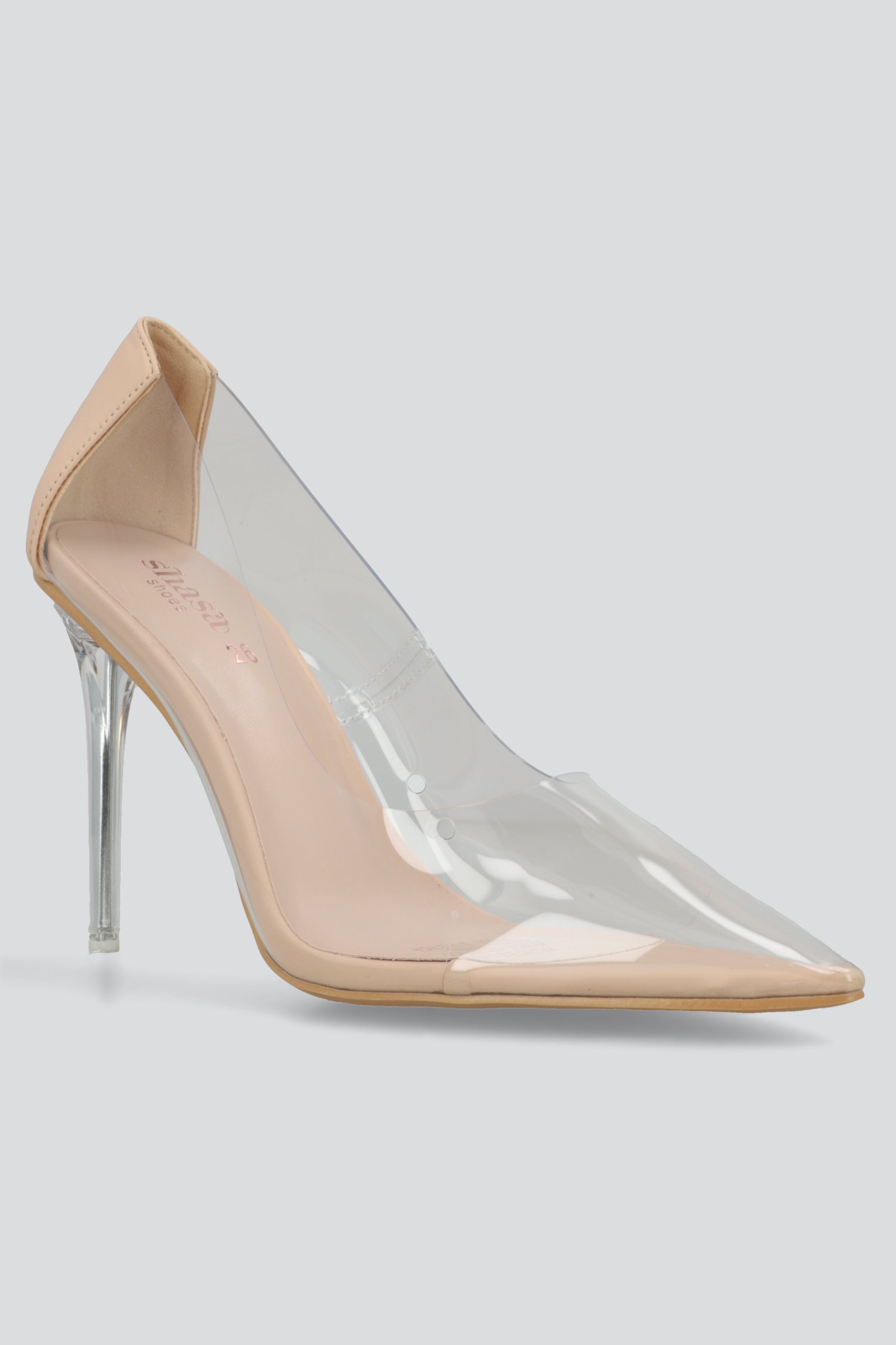 Tacon pointy transparente NUDE