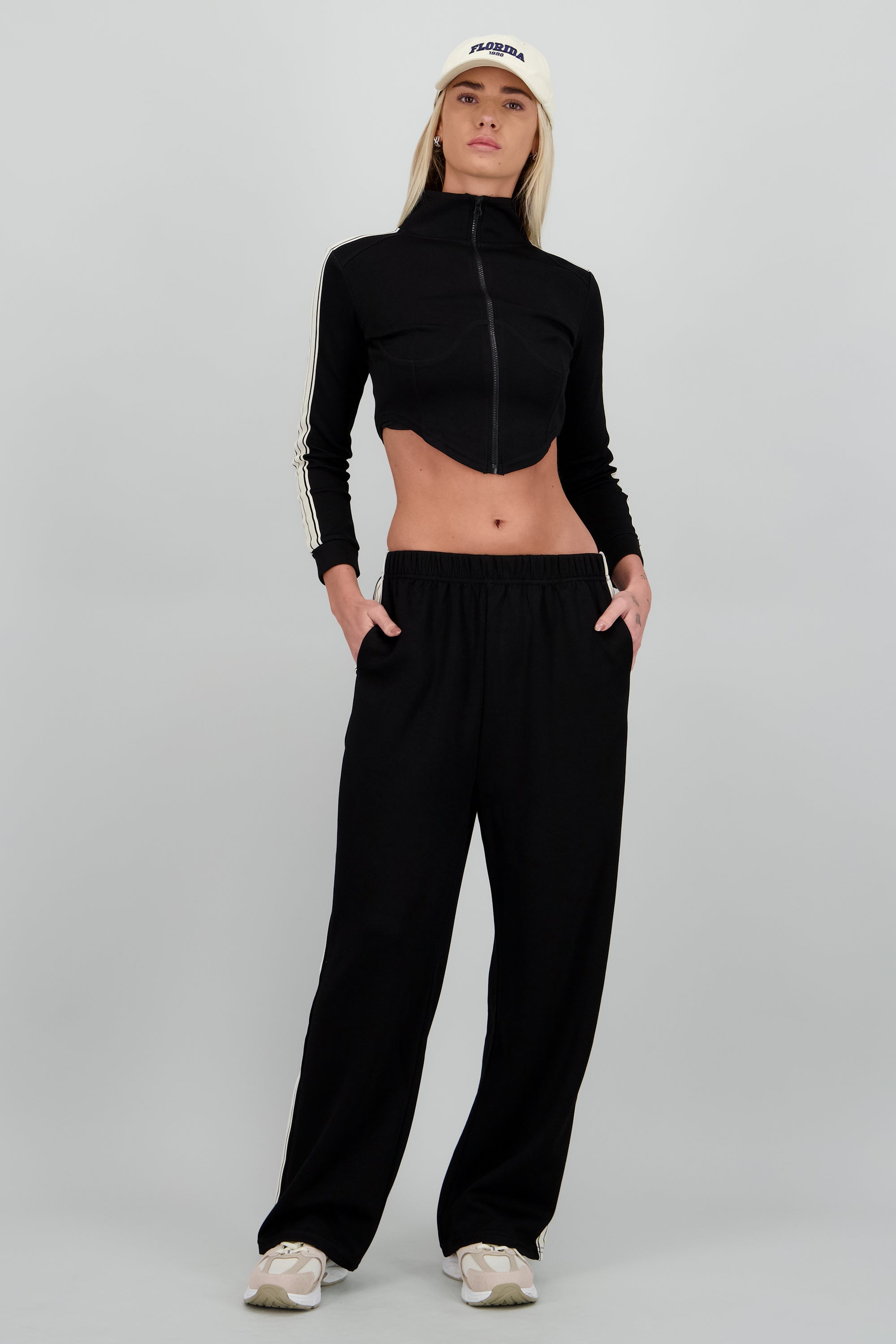 Pants lineas contraste NEGRO COMBO