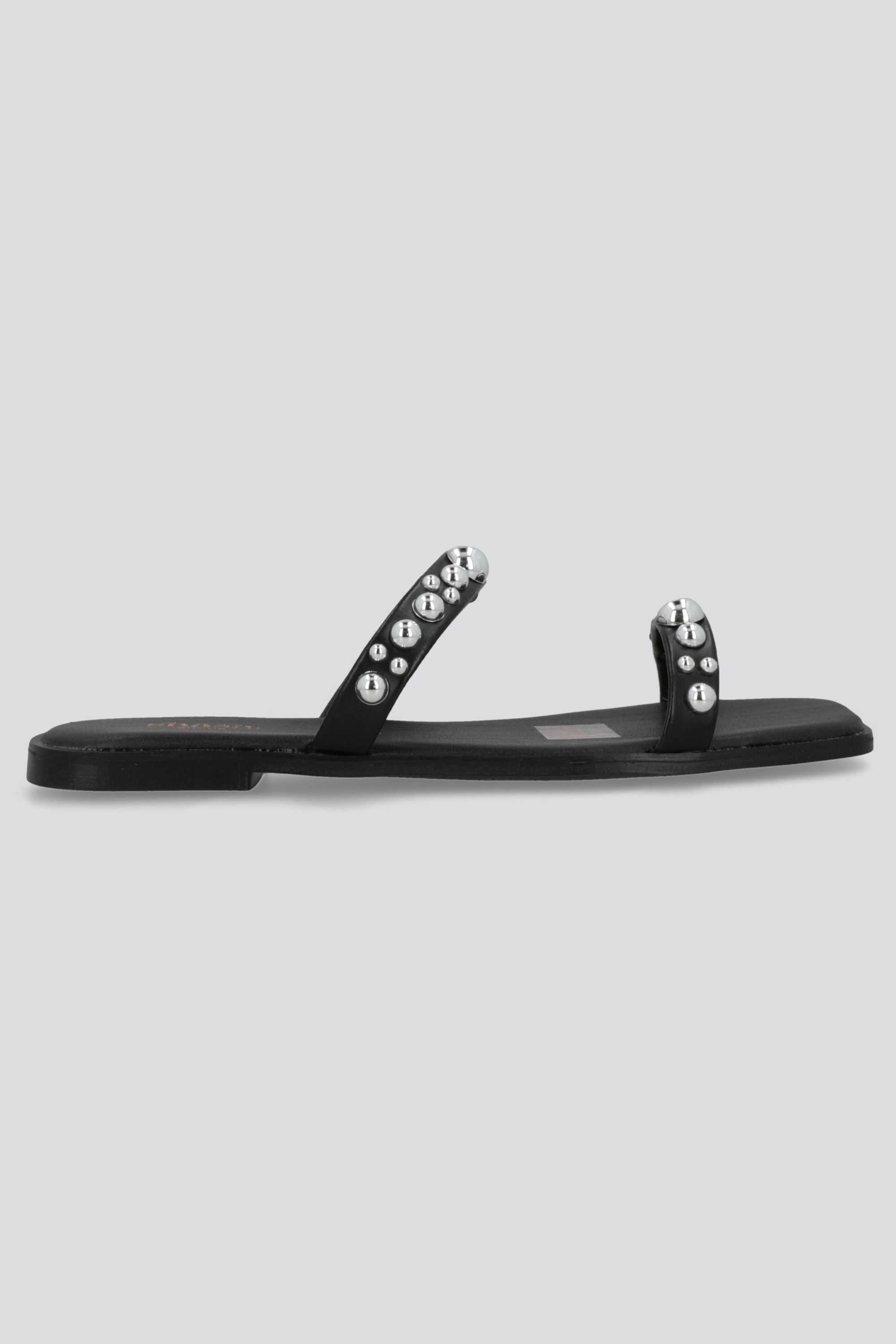 Sandalia tiras studs 3D NEGRO