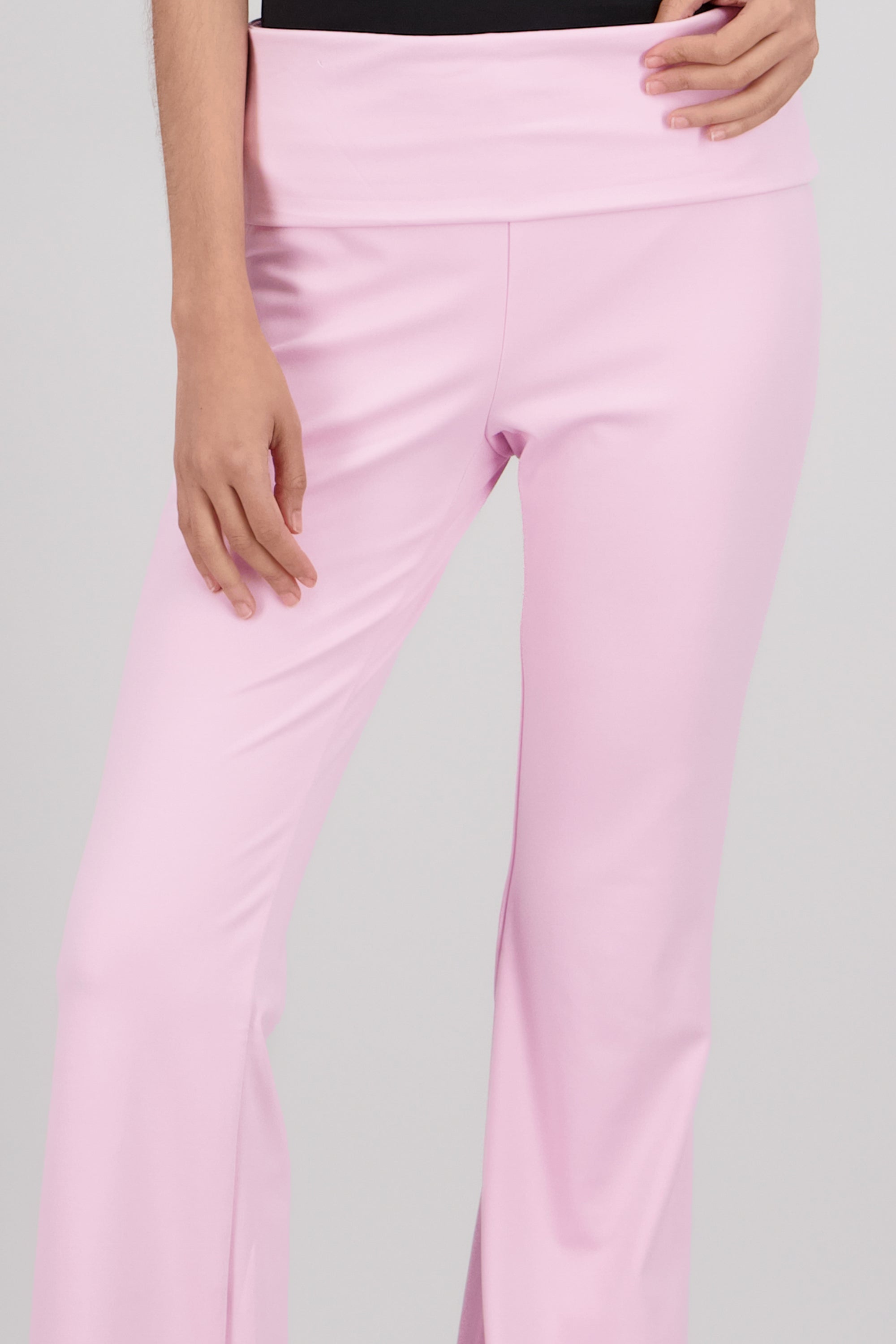 Pants deportivos pretina doblez ROSA