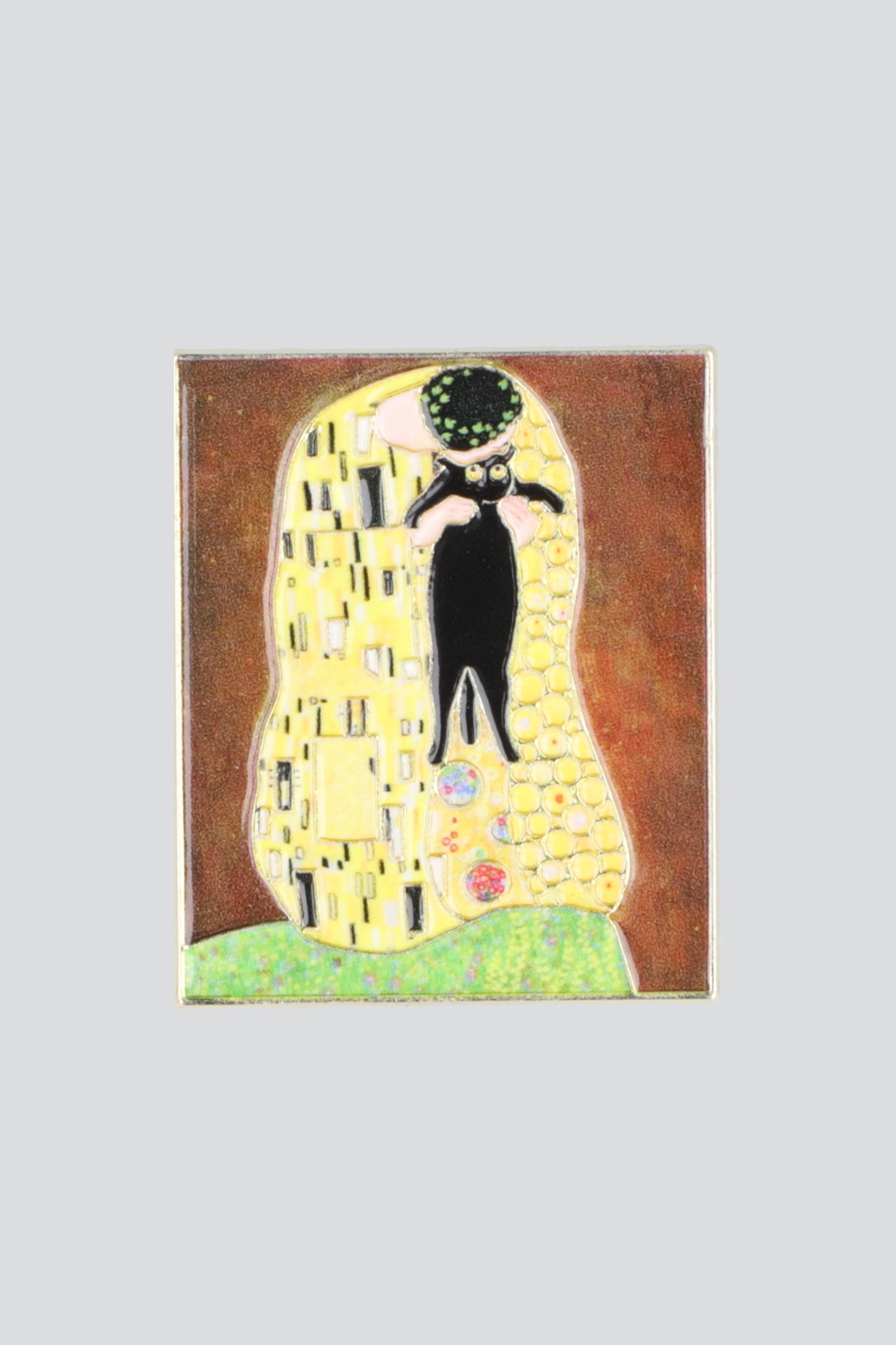 Pin gatito el beso AMARILLO