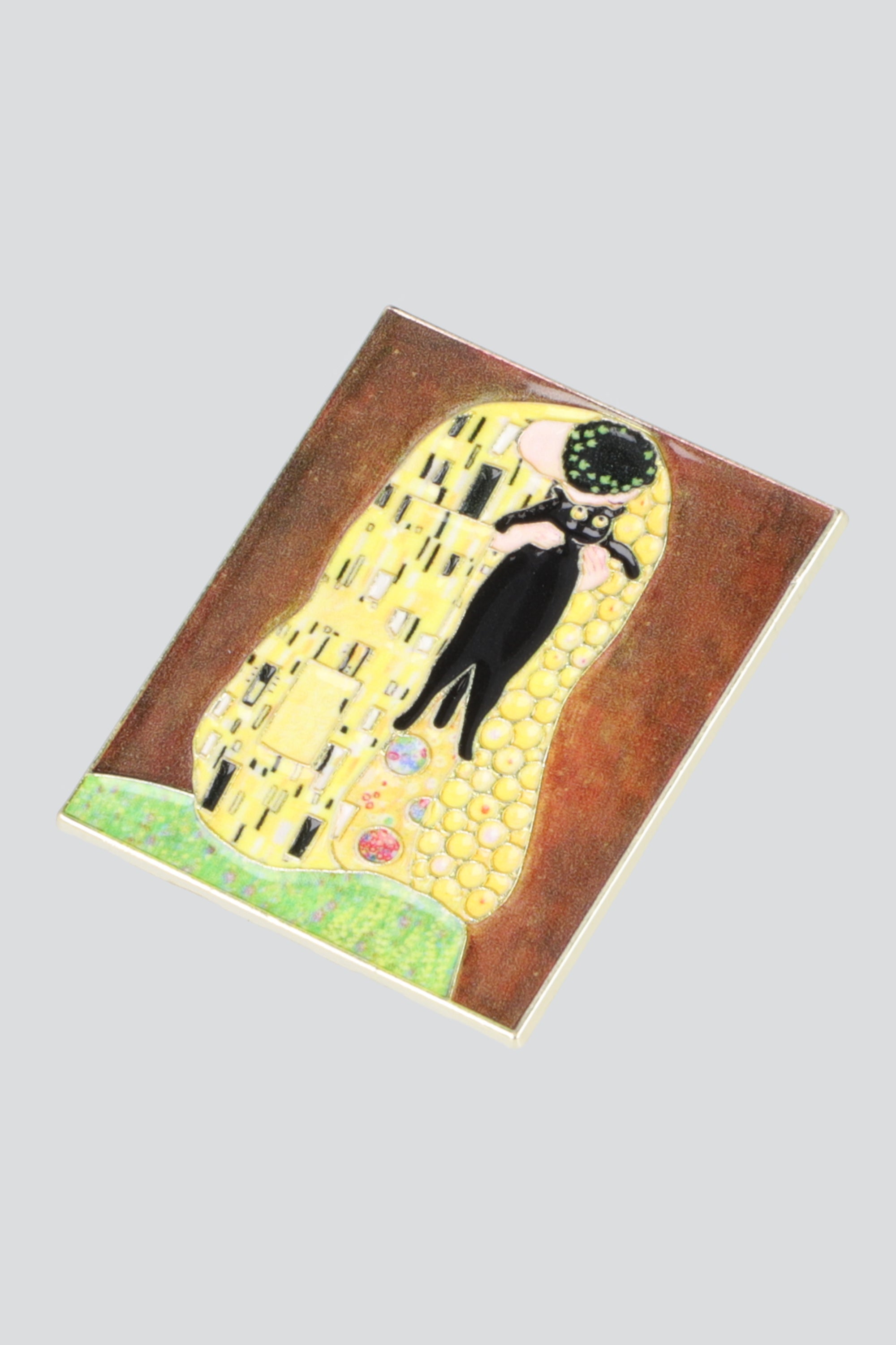 Pin gatito el beso AMARILLO