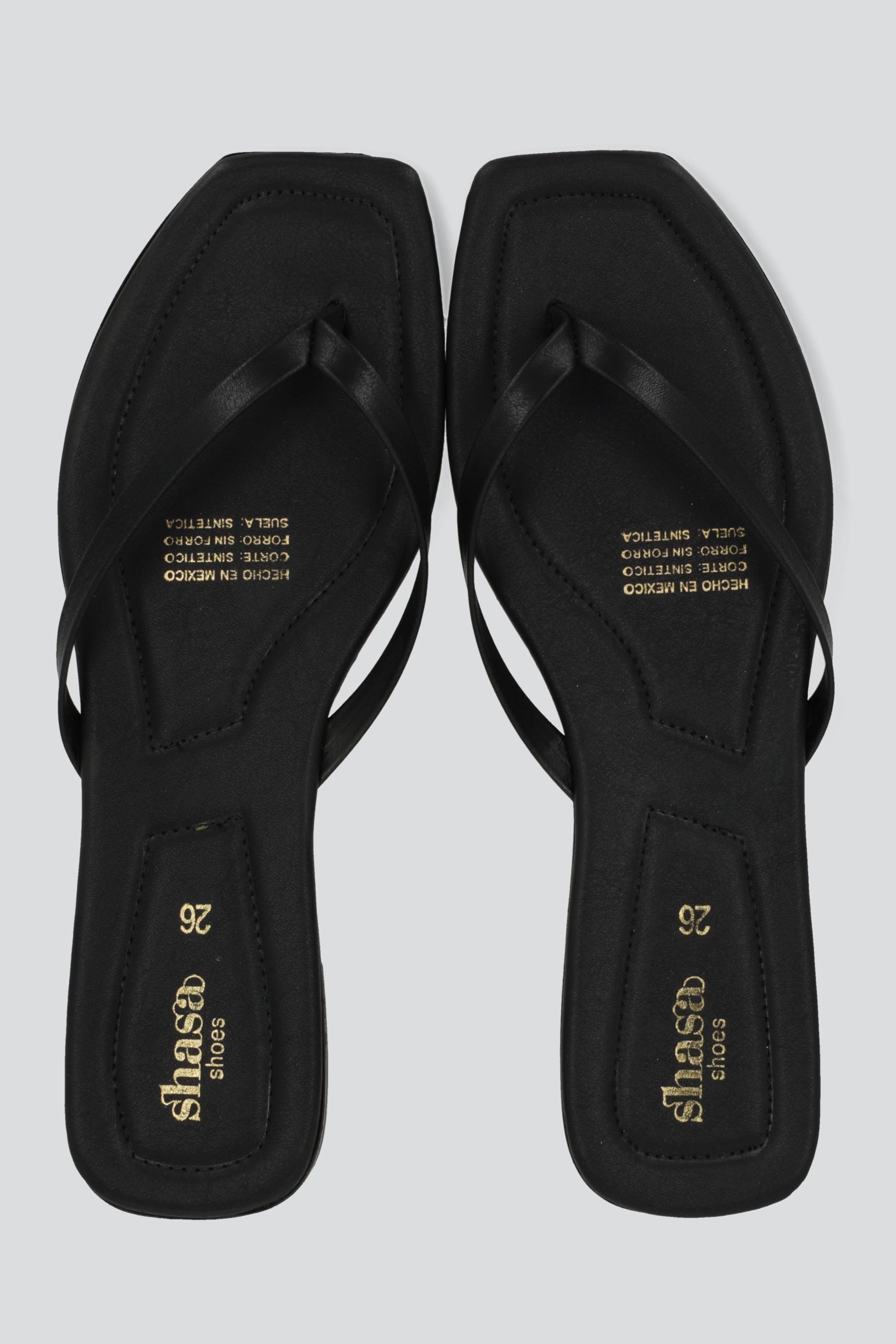 Sandalia pata de gallo a tono NEGRO