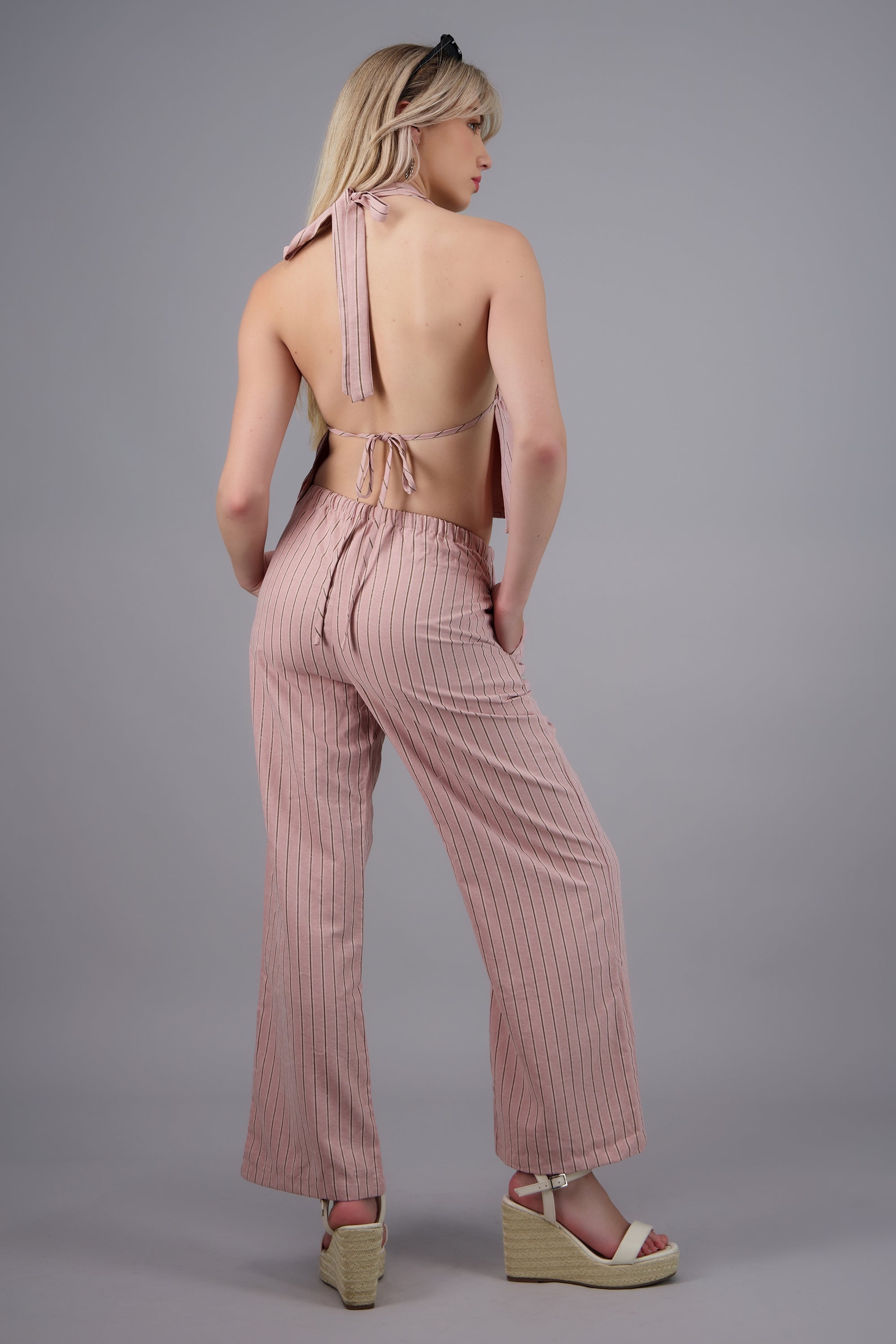 Pantalon rayas ROSA COMBO