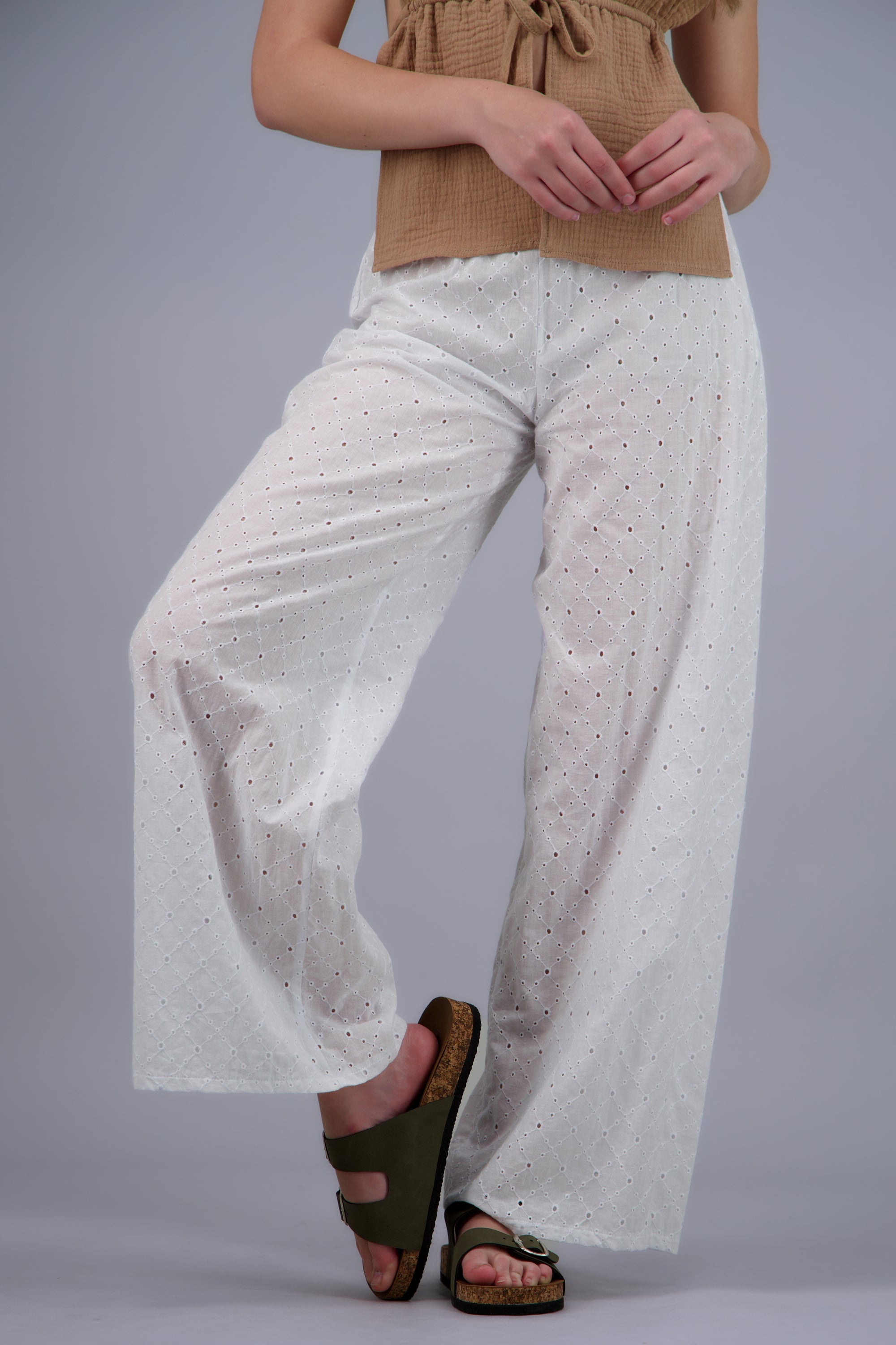 Sandalia dos hebillas corcho OLIVO