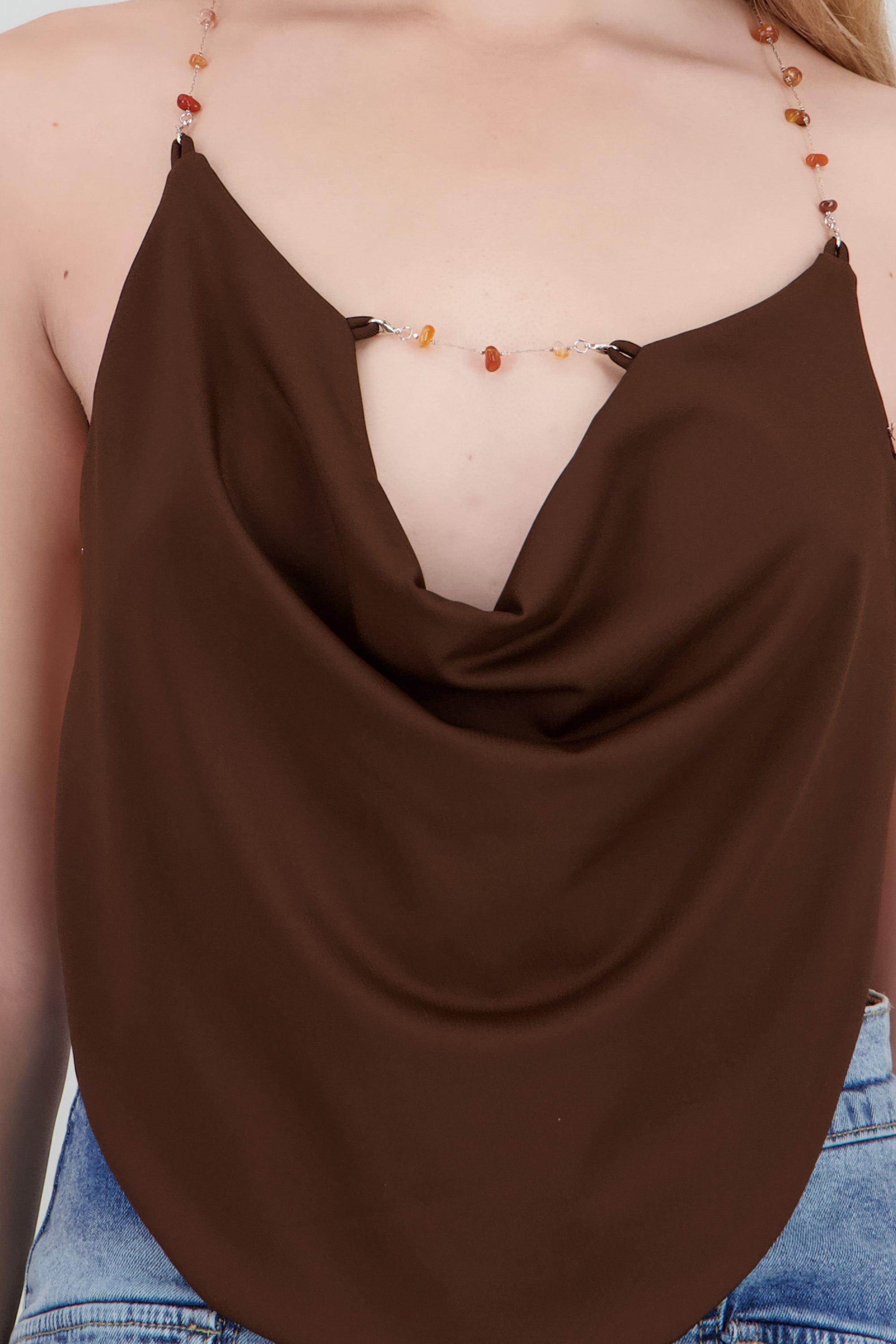 Top detalle cadenas CHOCOLATE