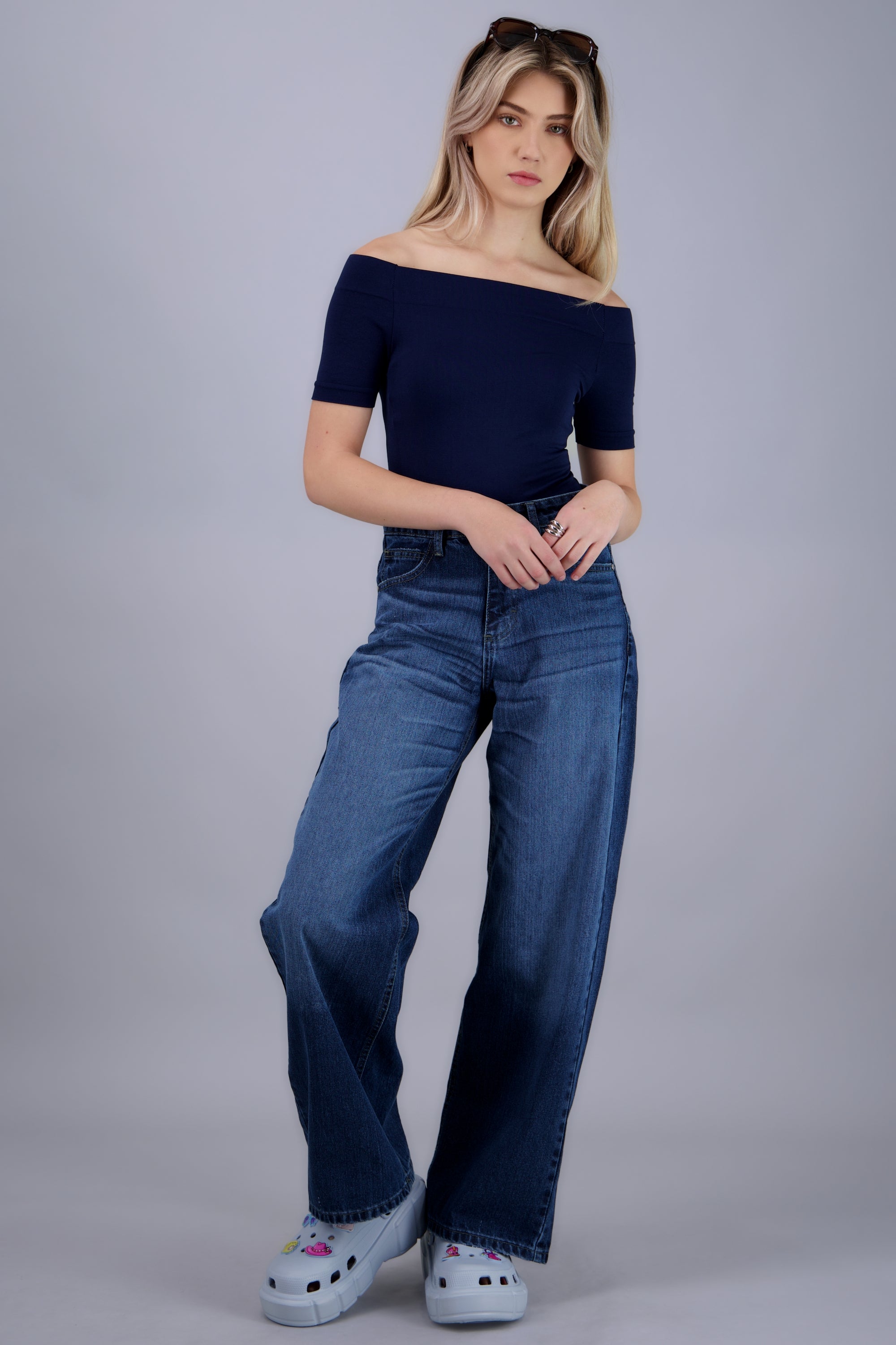 Zueco eva charms cool AZUL CIELO