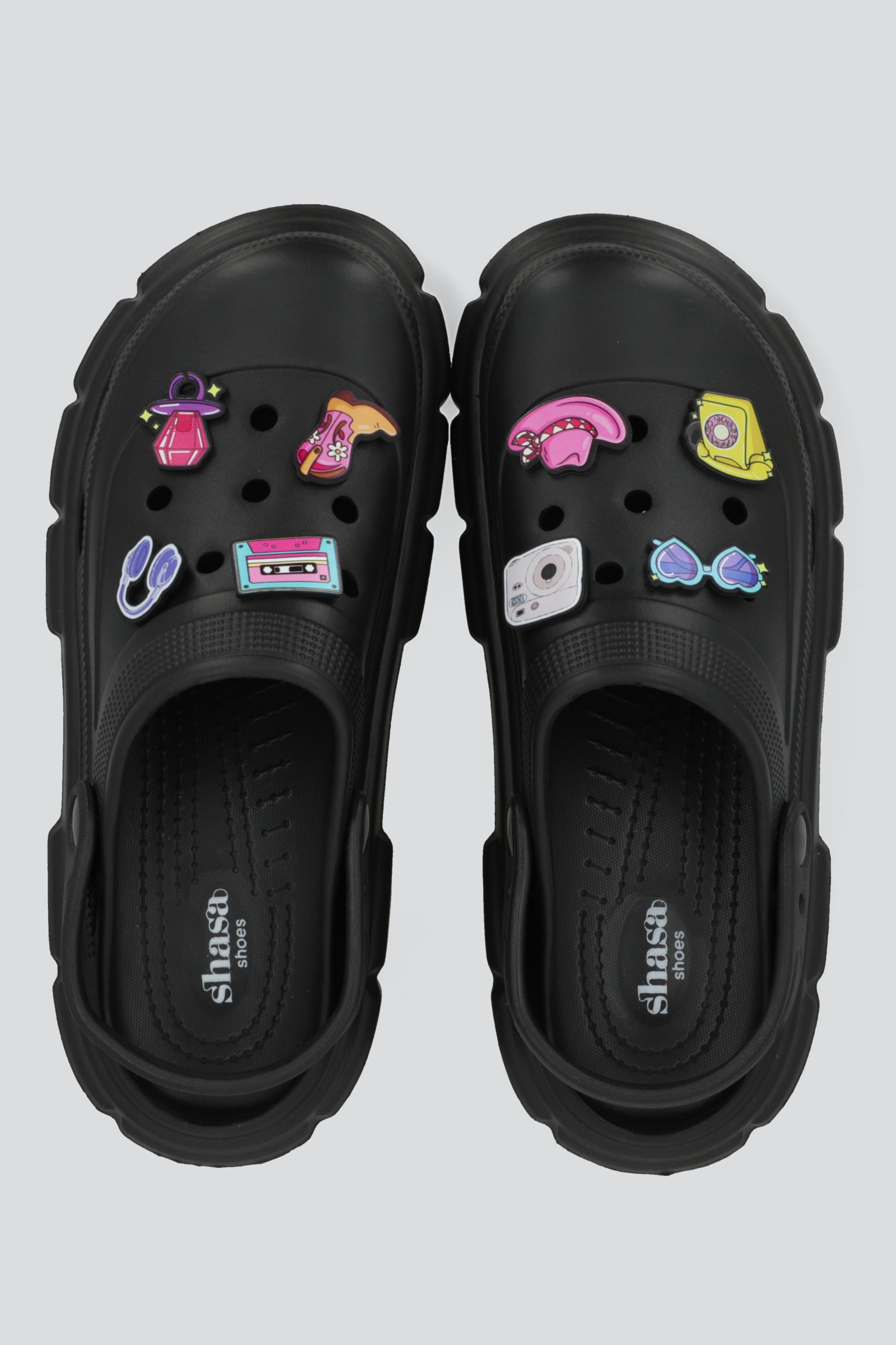 Zueco eva charms cool NEGRO