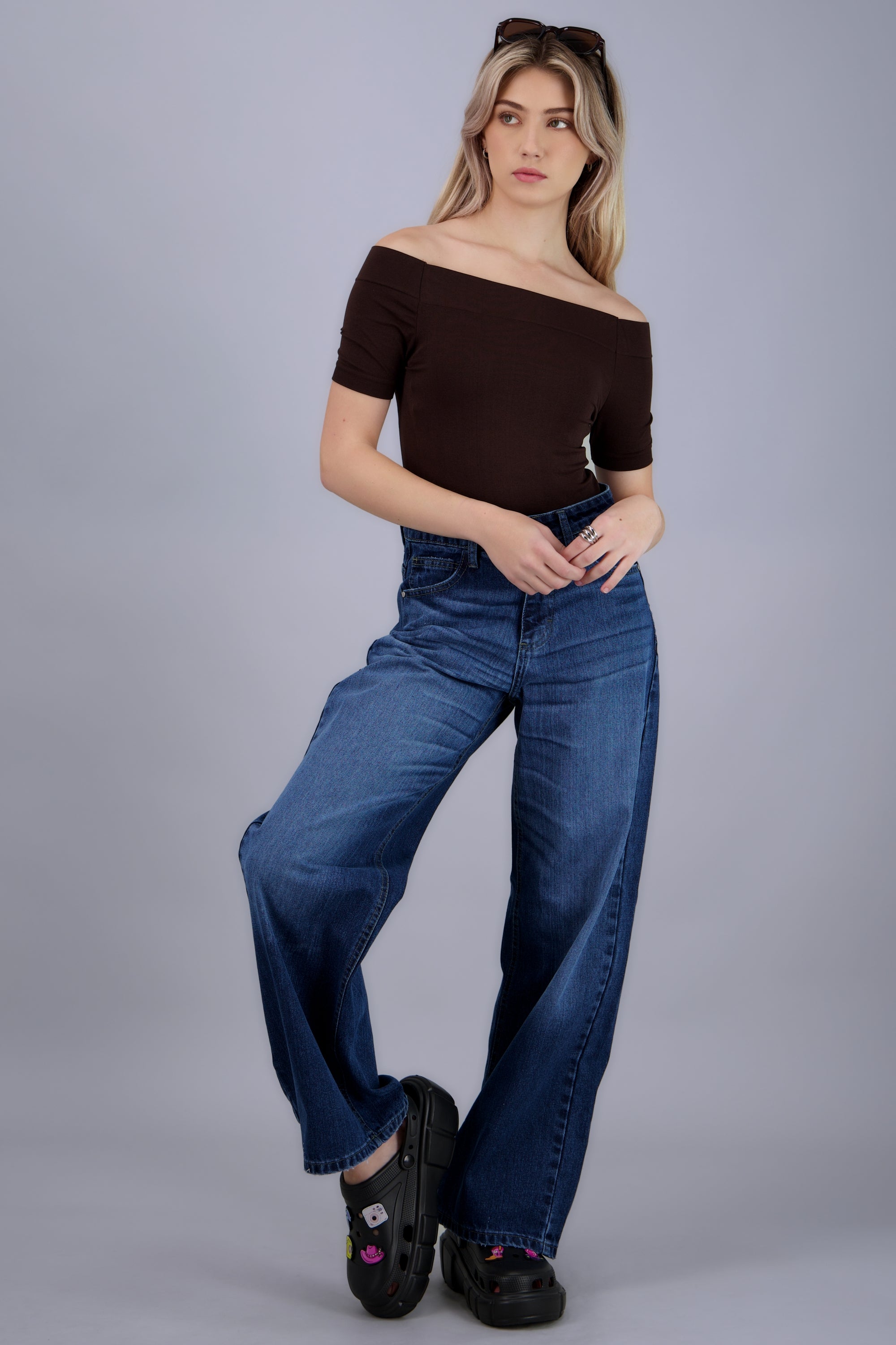 Zueco eva charms cool NEGRO