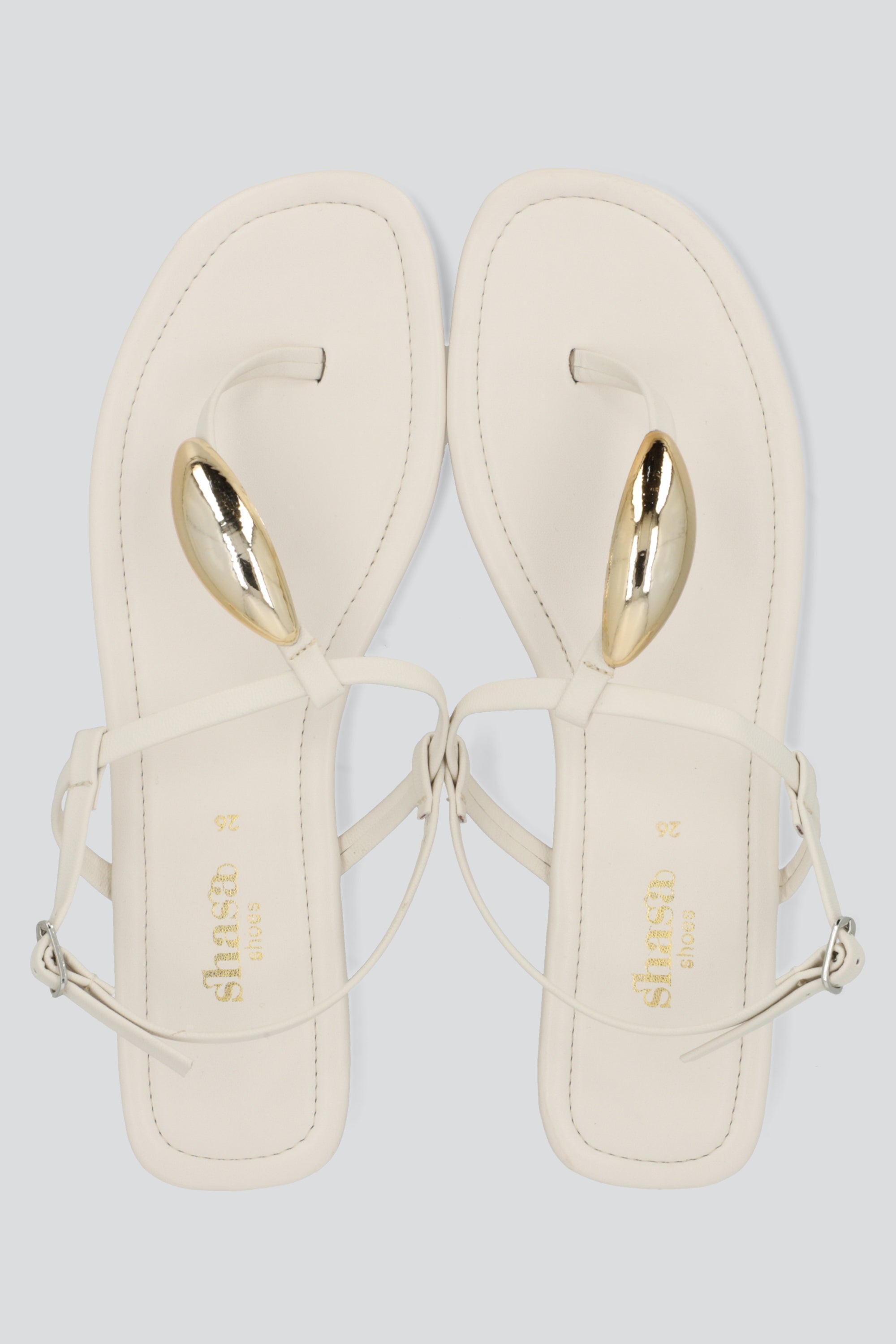 Sandalia pata de gallo aplicación HUESO