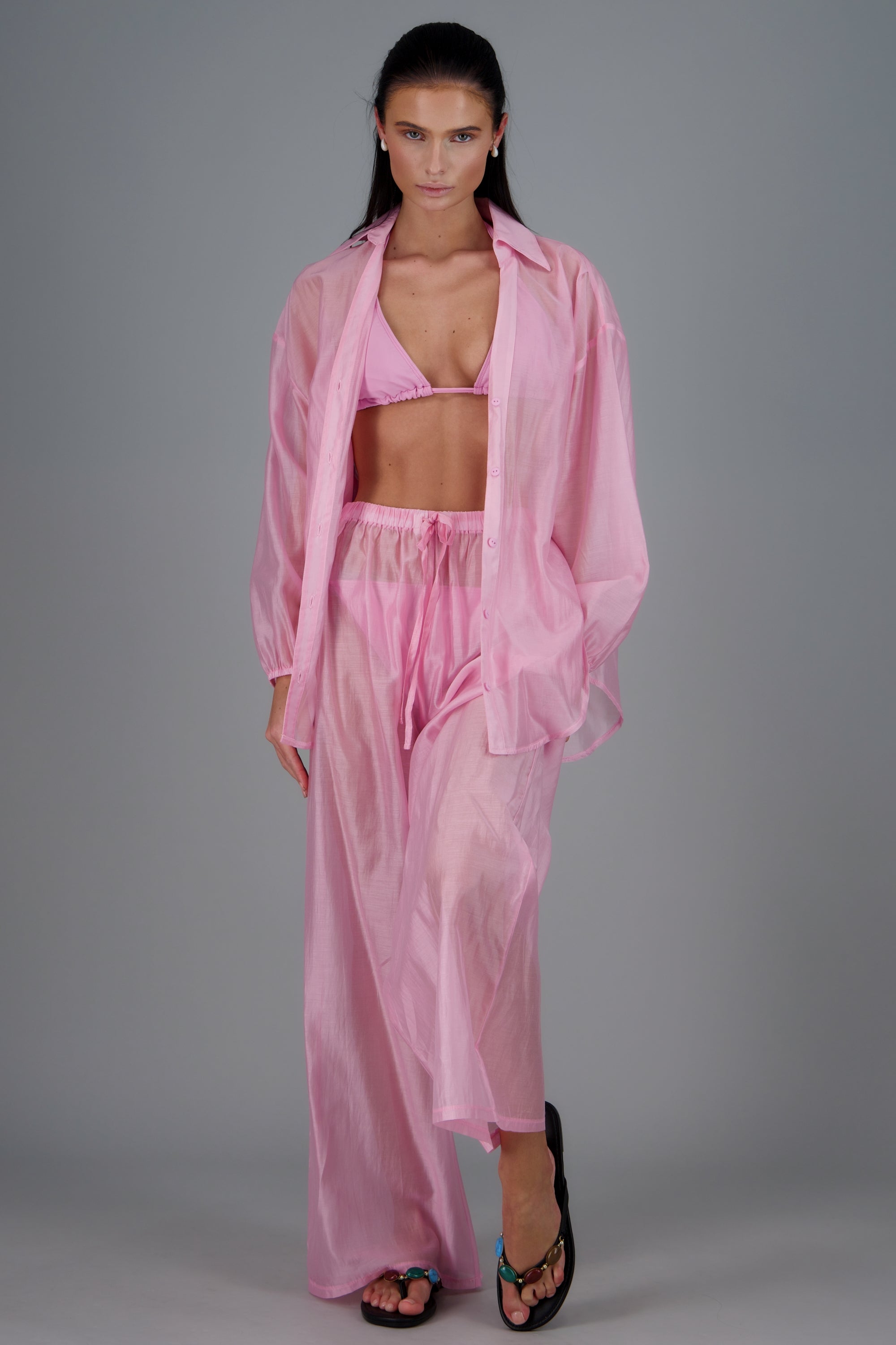 Sandalia pata de gallo gemas NEGRO