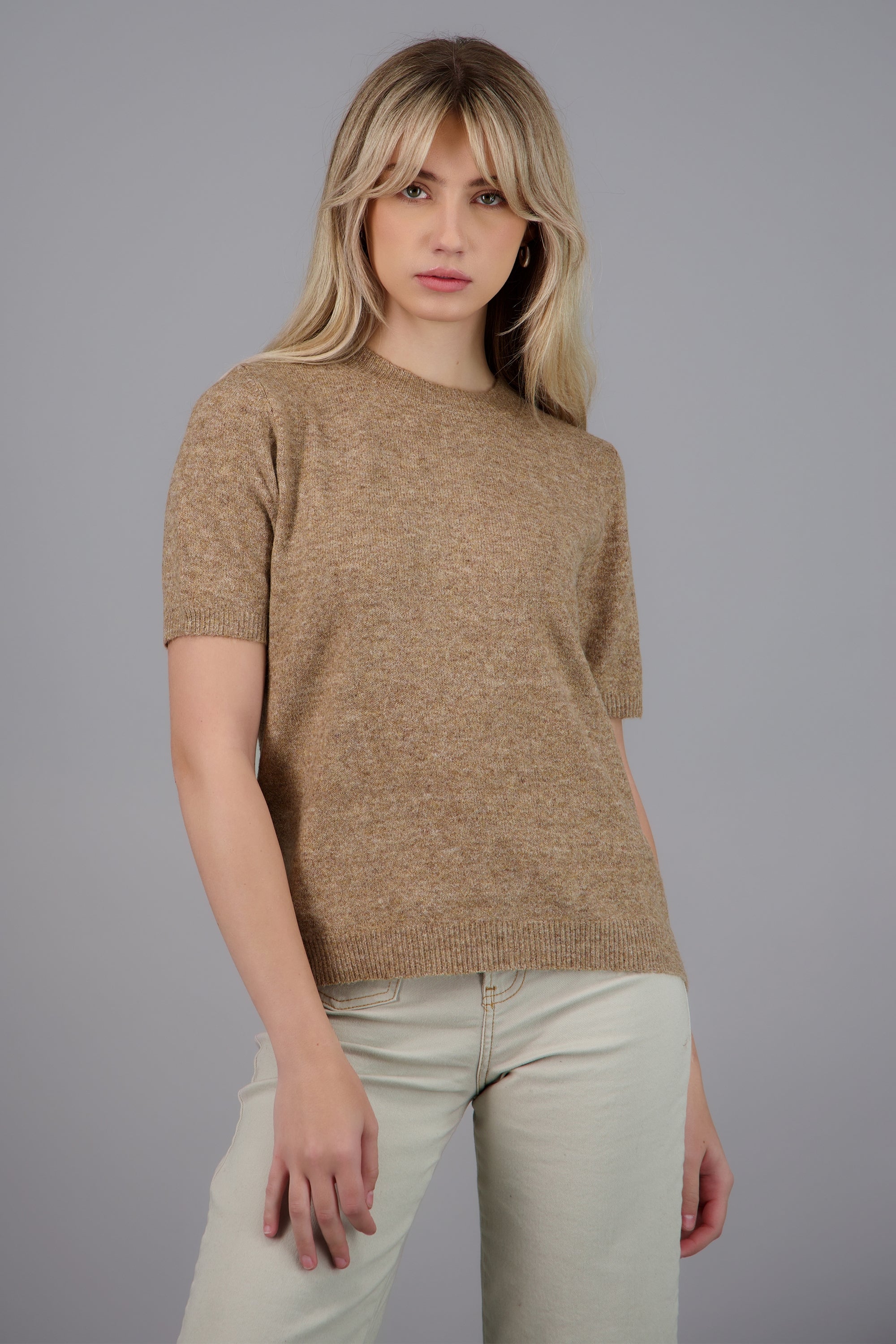 sueter manga corta basico TAUPE