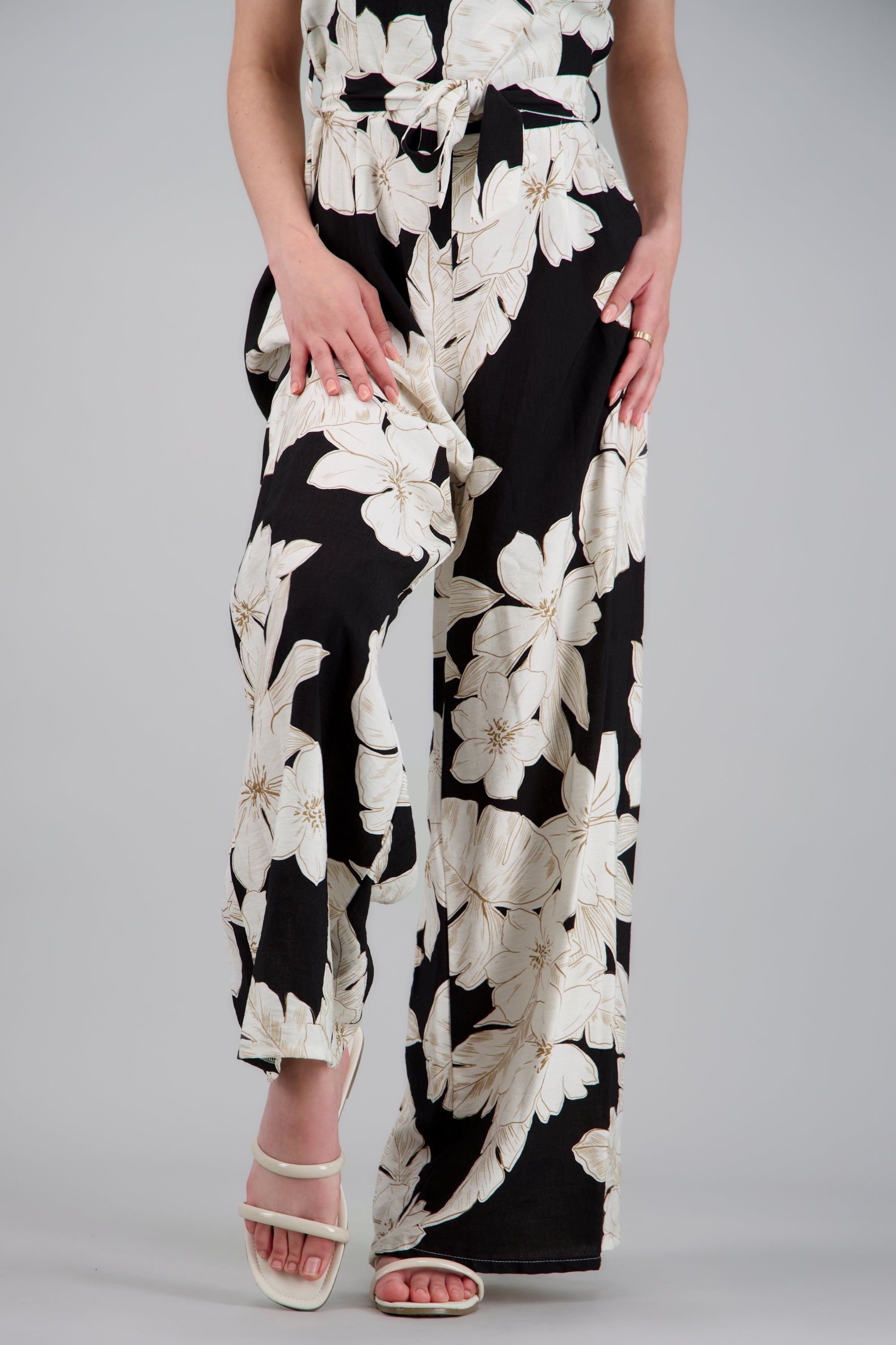 Sandalia dos tiras lisas BLANCO