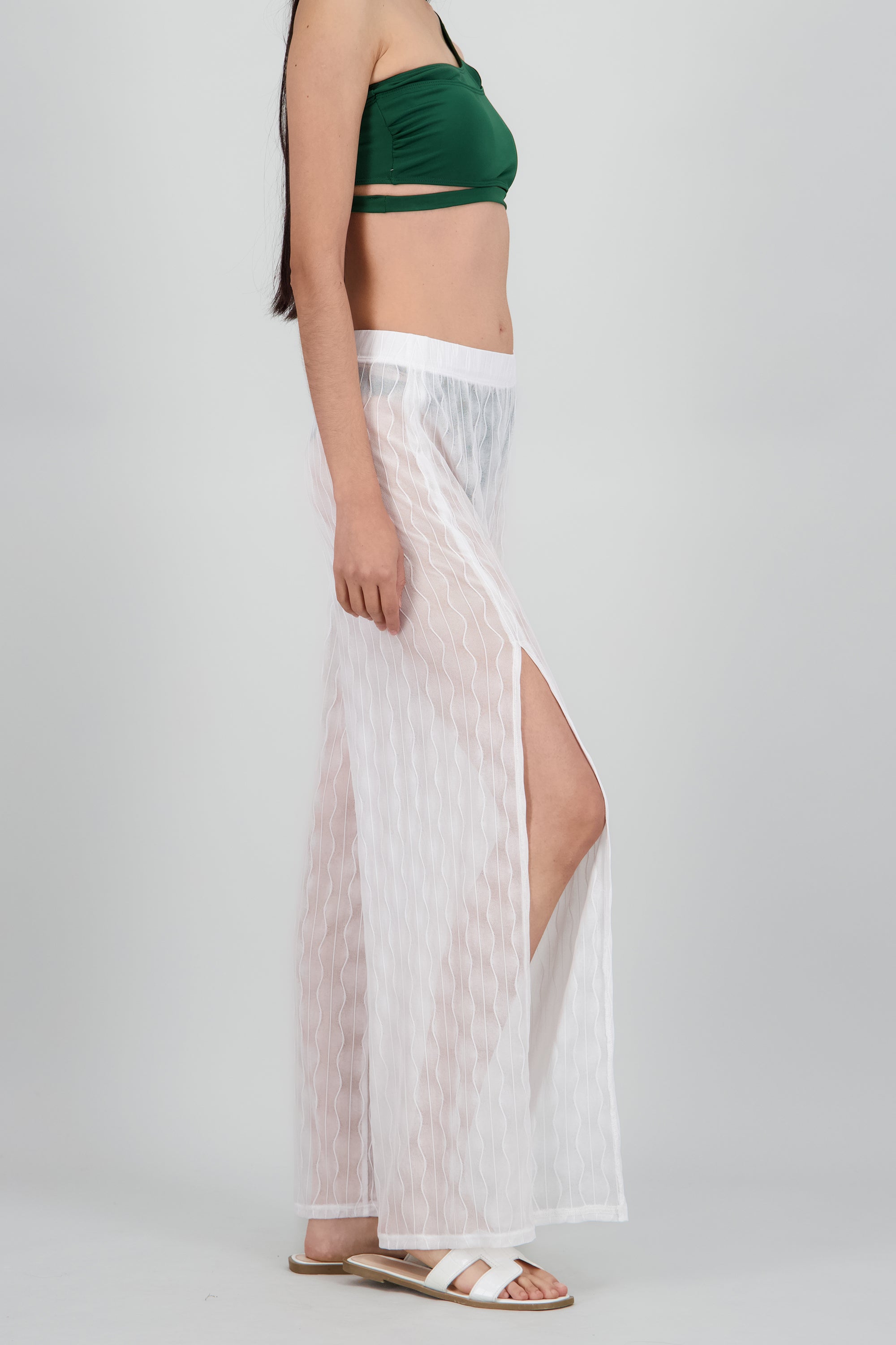 Pantalon ligero aberturas BLANCO