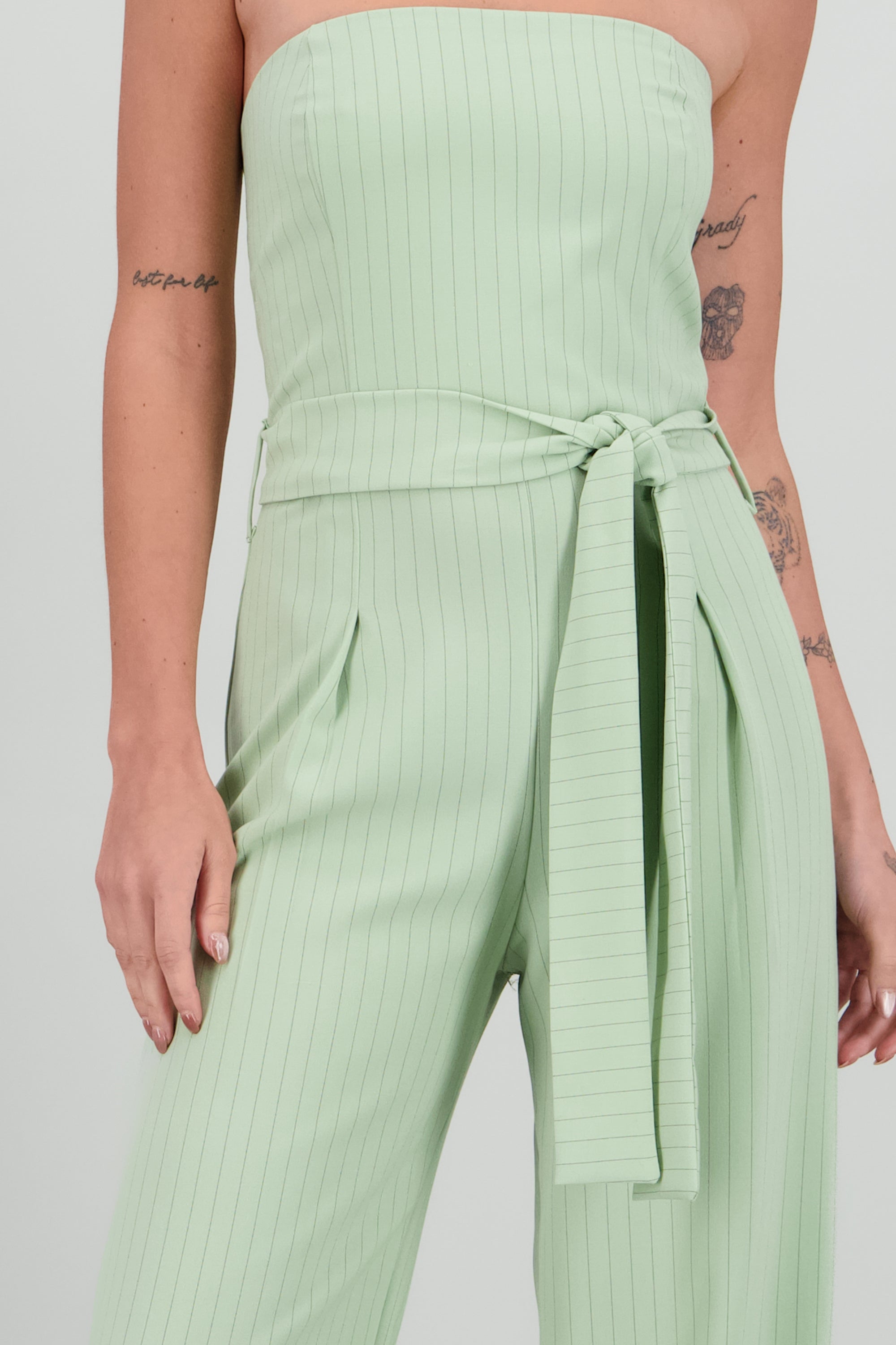 Jumpsuit strapples rayas SAGE