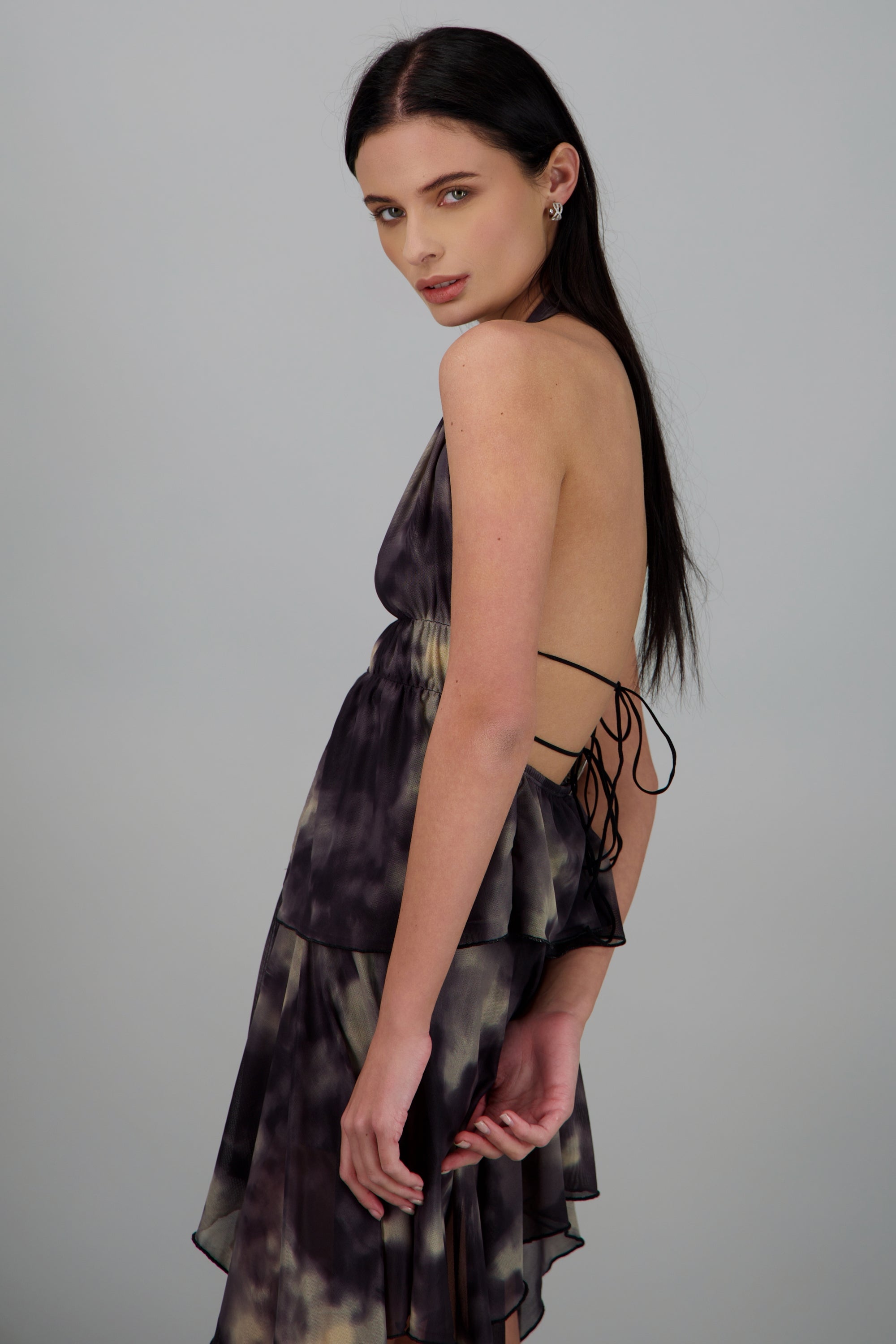 Top halter acid NEGRO COMBO