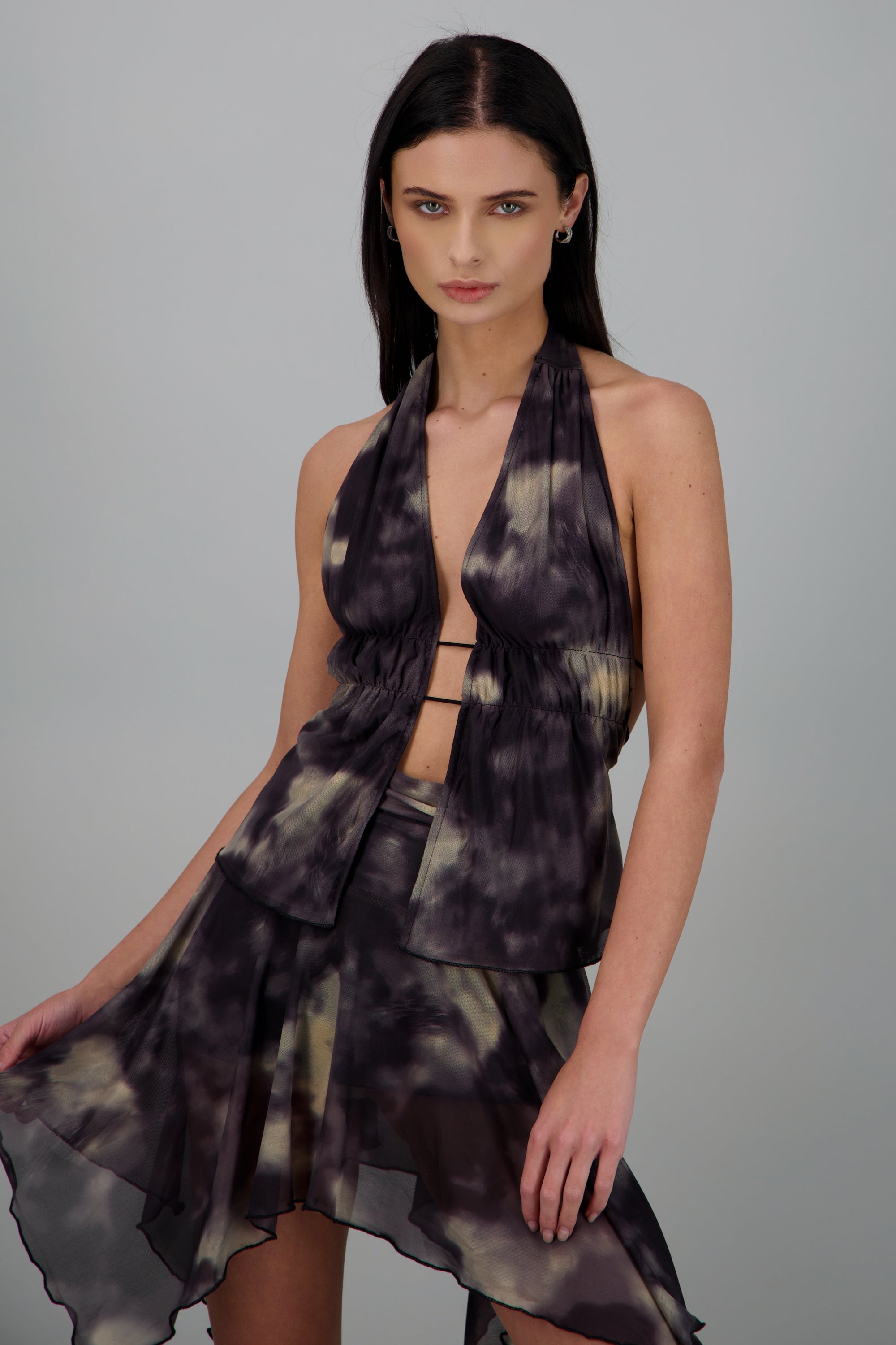 Top halter acid NEGRO COMBO