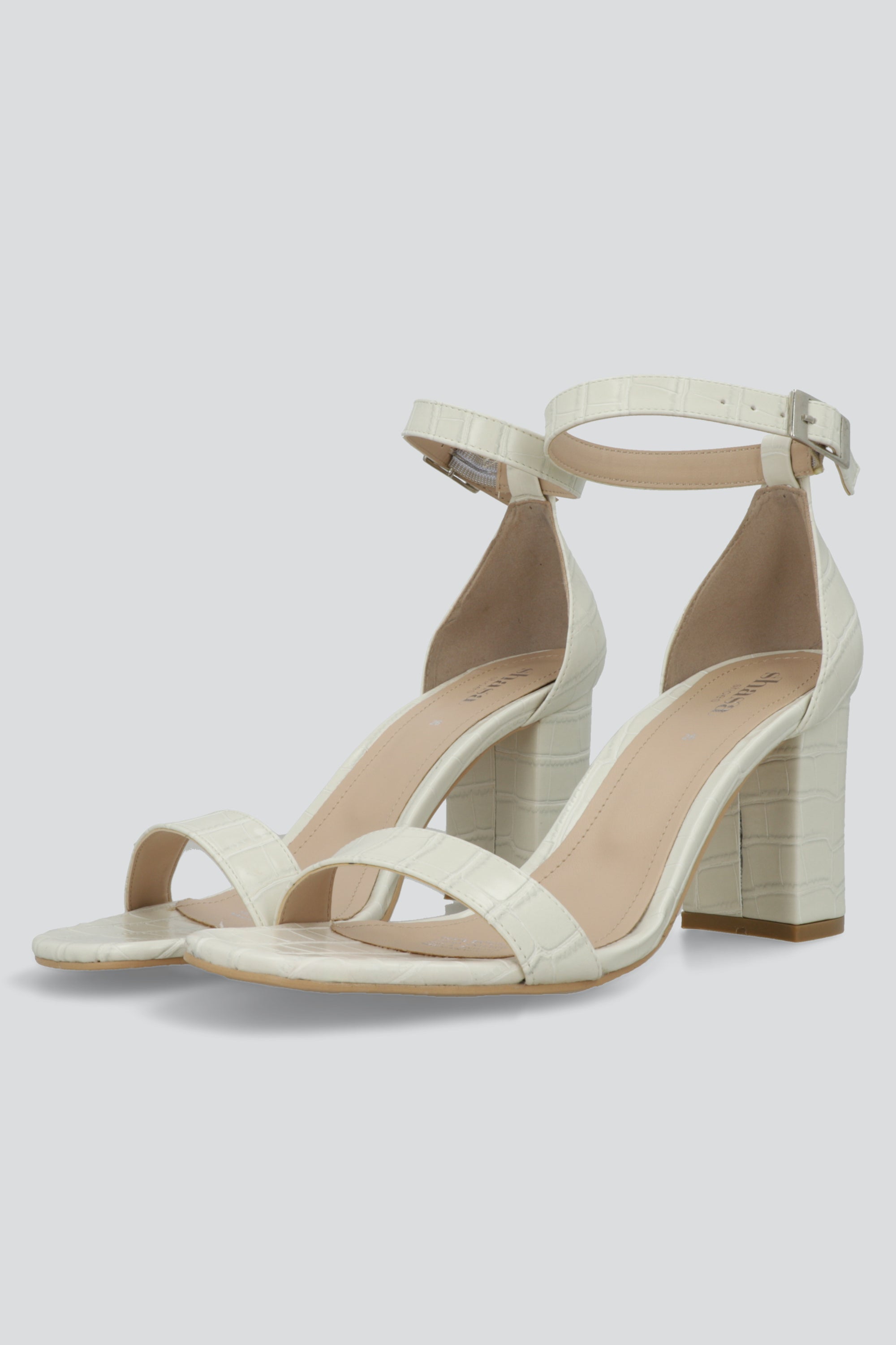 Tacon tiras croco HUESO
