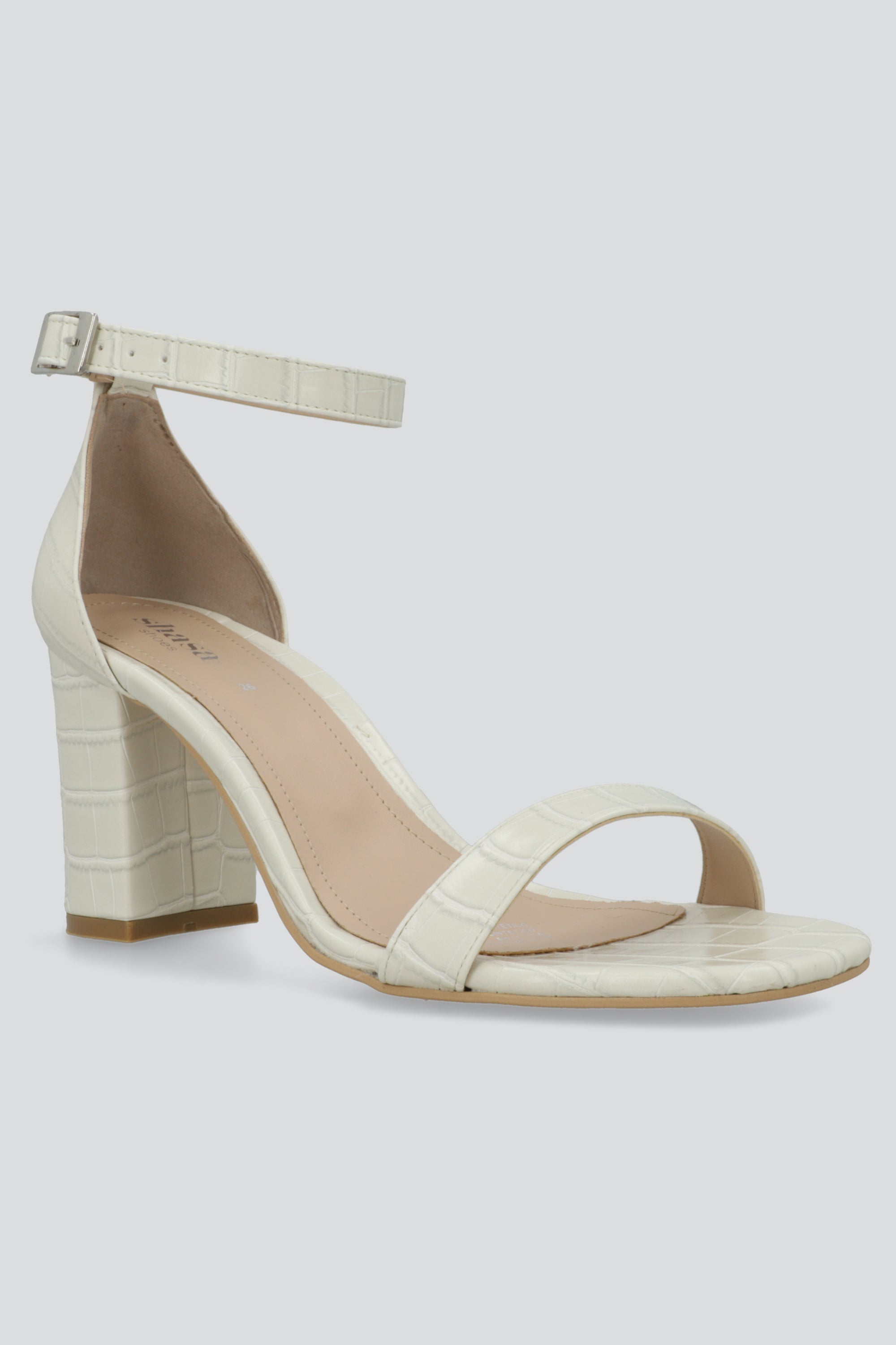Tacon tiras croco HUESO