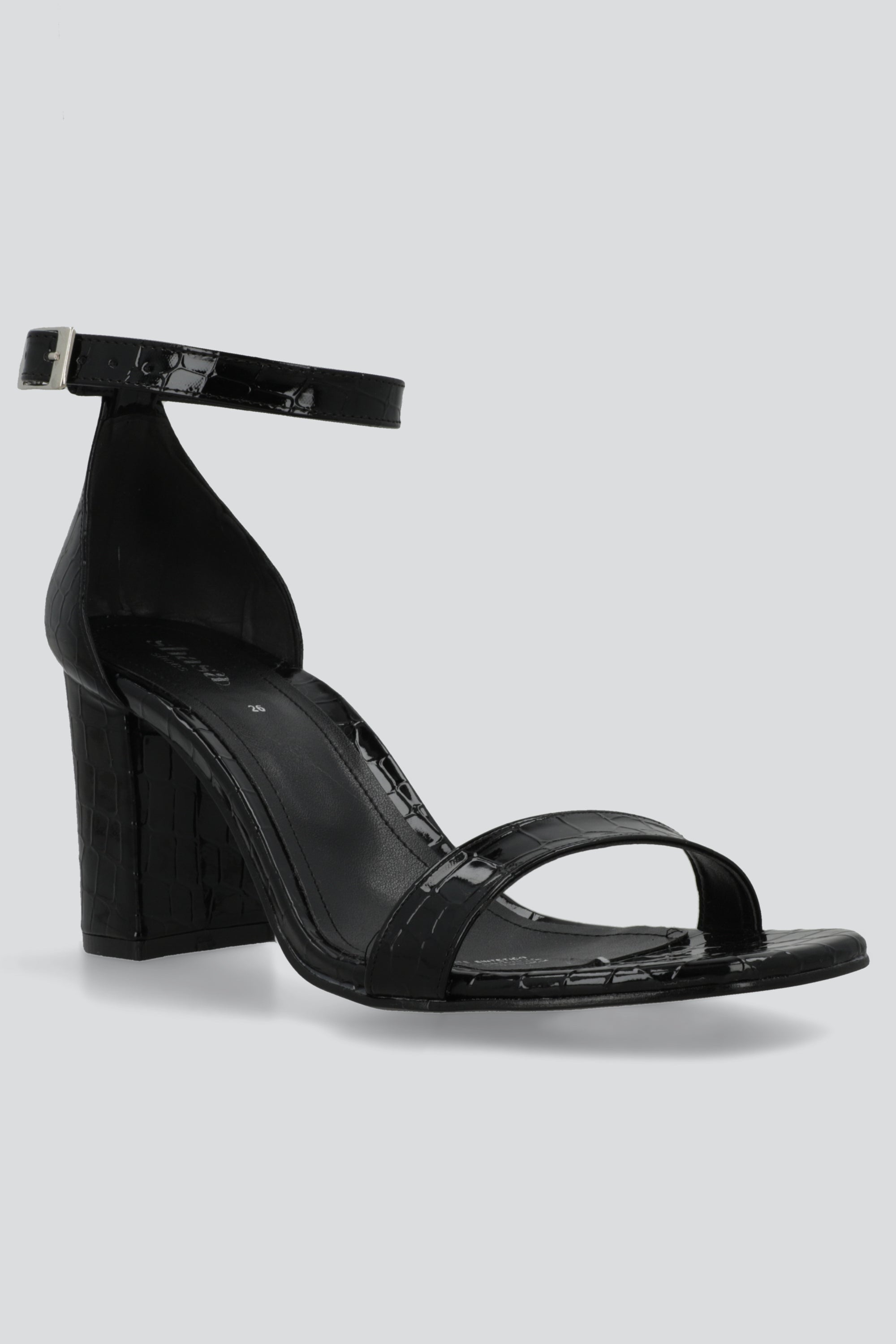Tacon tiras croco NEGRO