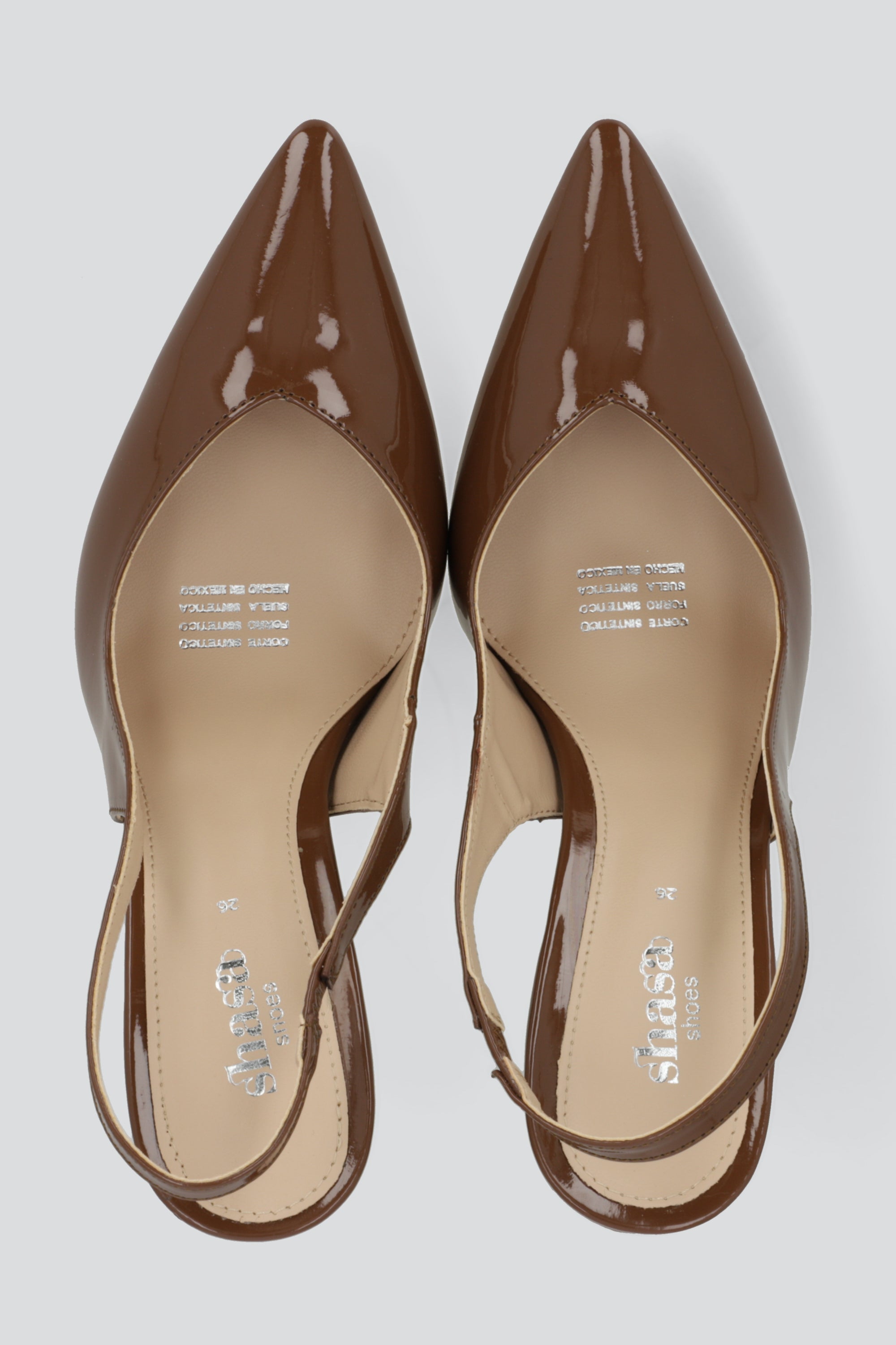 Tacon pointy sling back CAFE