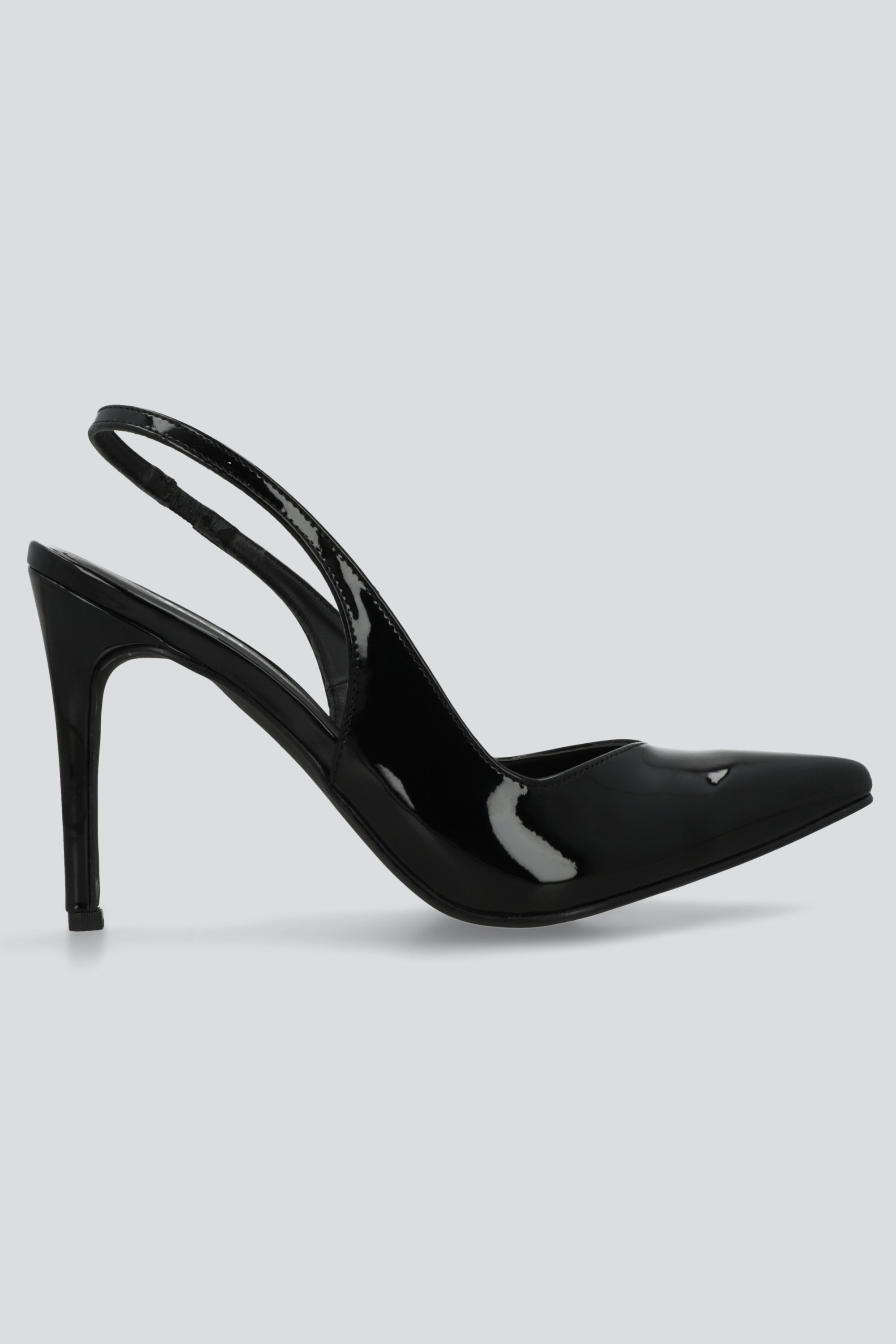 Tacon pointy sling back NEGRO
