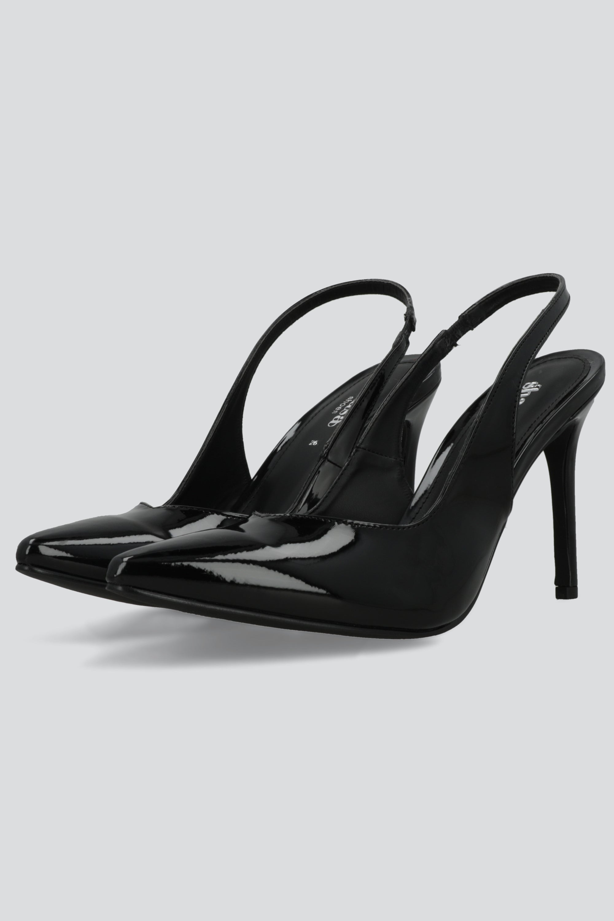 Tacon pointy sling back NEGRO