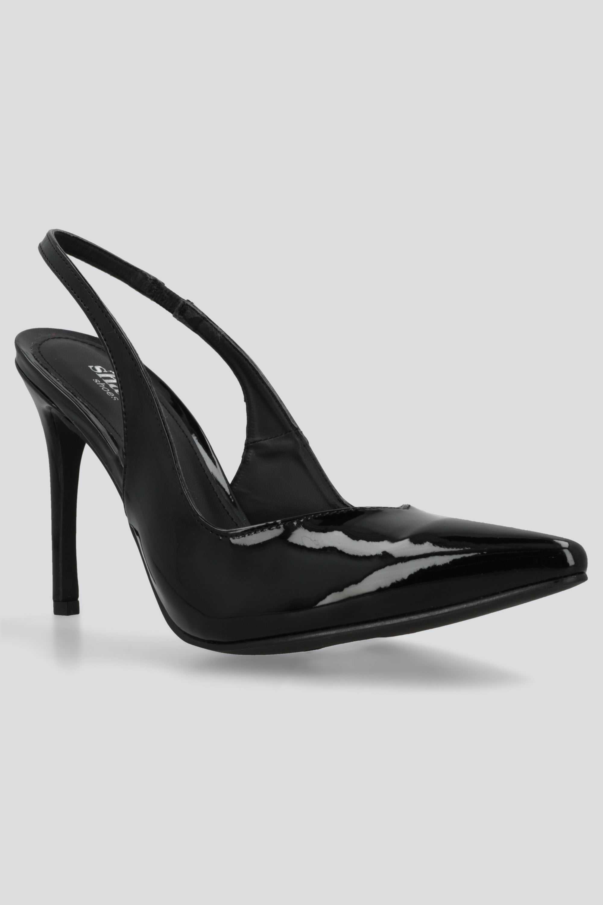 Tacon pointy sling back NEGRO