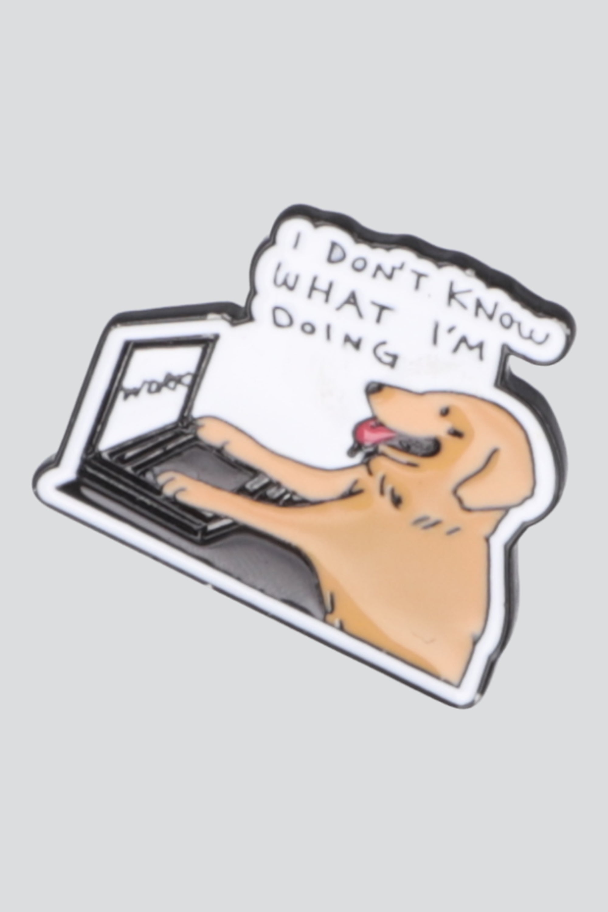 Pin perrito no sé lo que hago CAFE