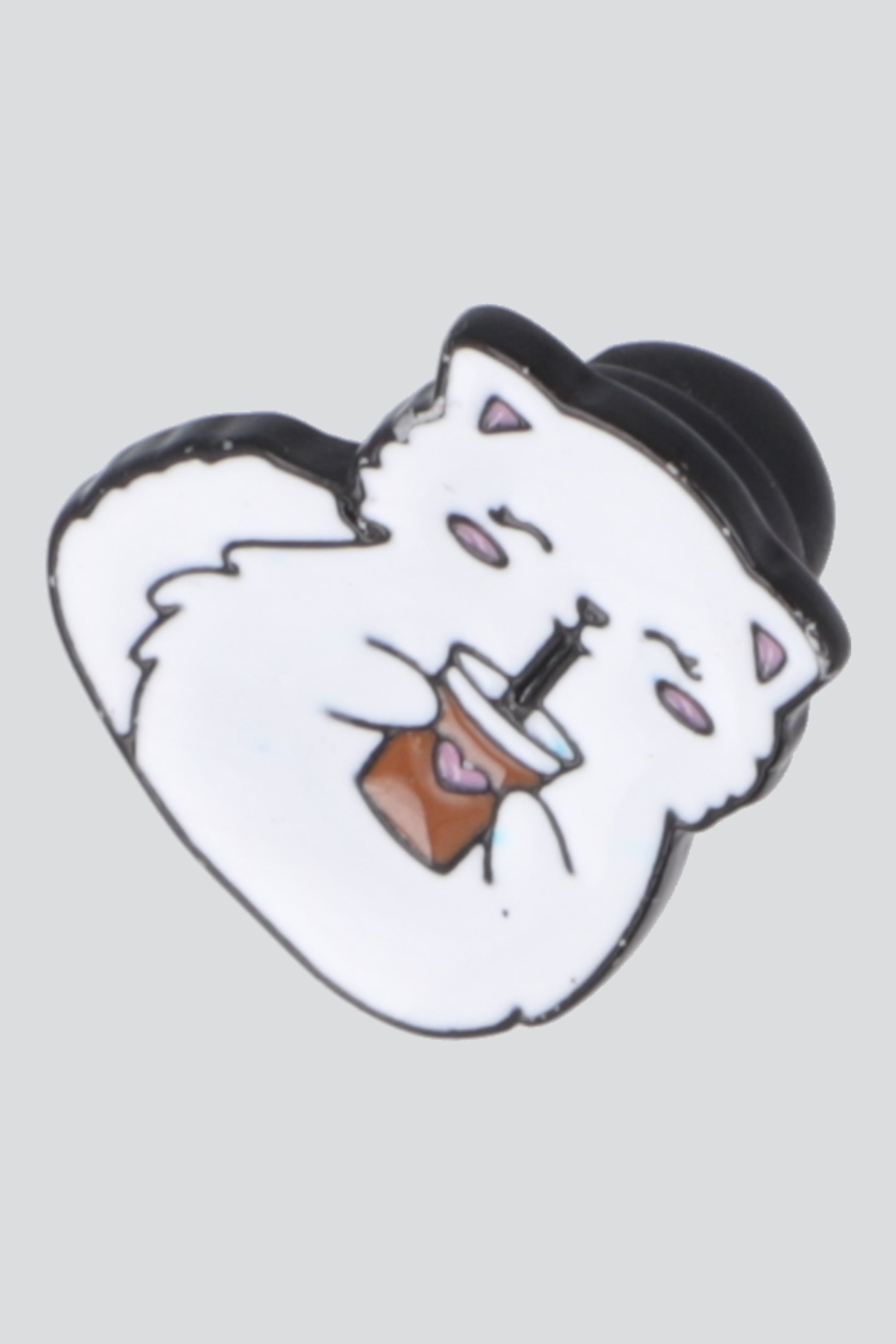 Pin gatito mil tea BLANCO
