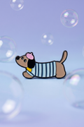 Pin perrito salchicha boina